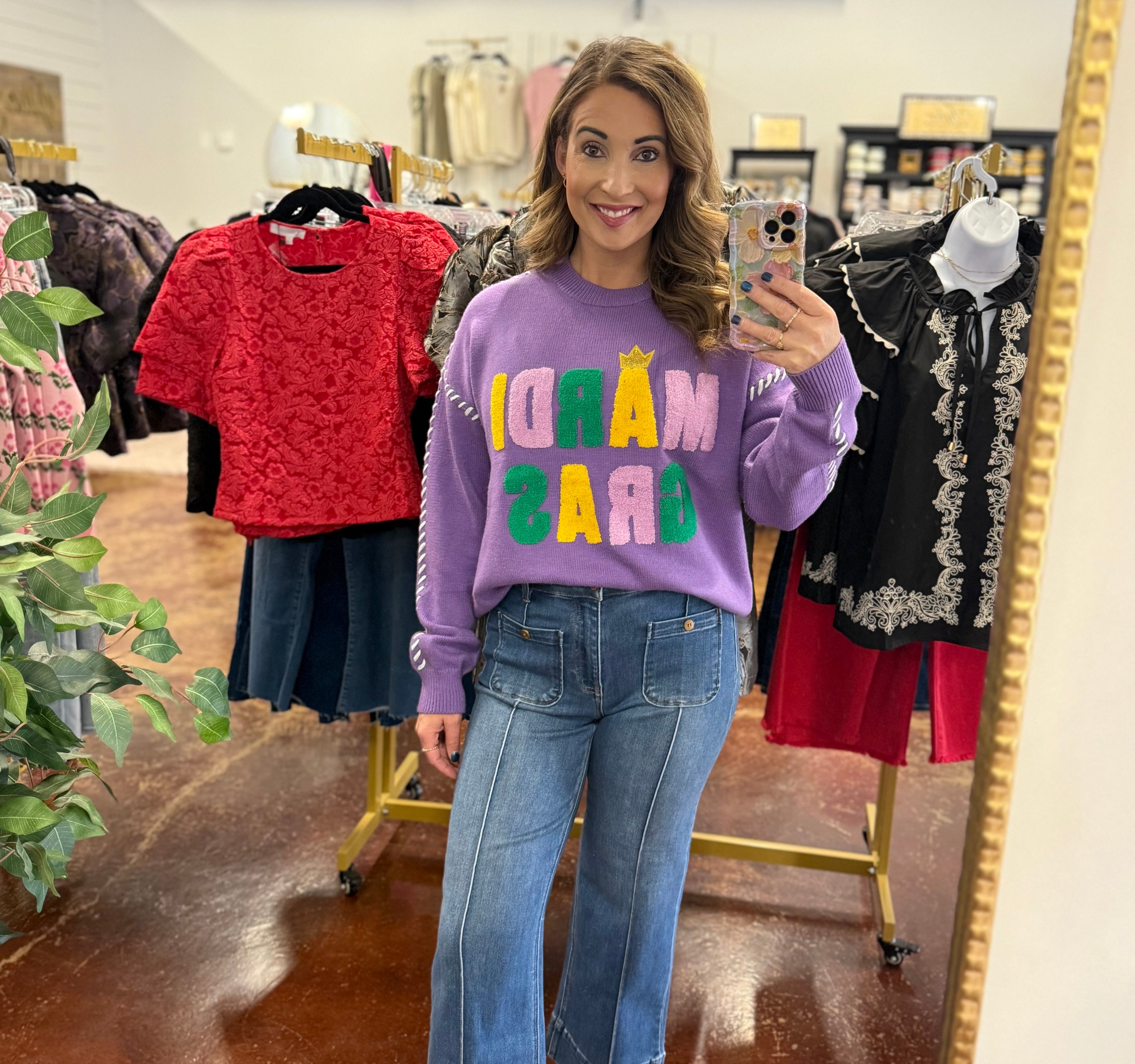 The Mardi Gras Sweater