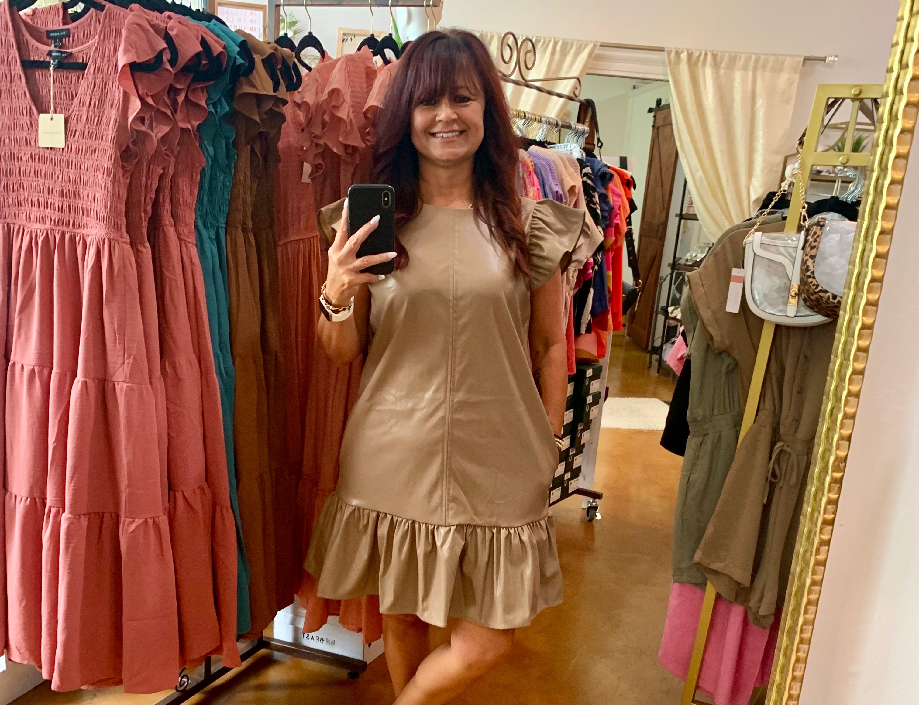 The Lily Faye Mocha Dress