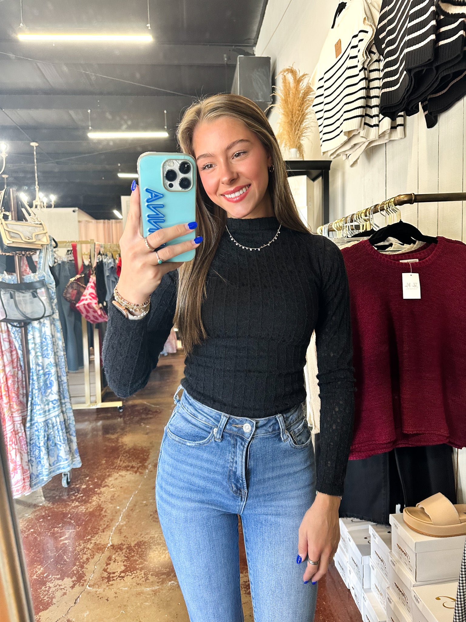 The Jacquard Knit Top