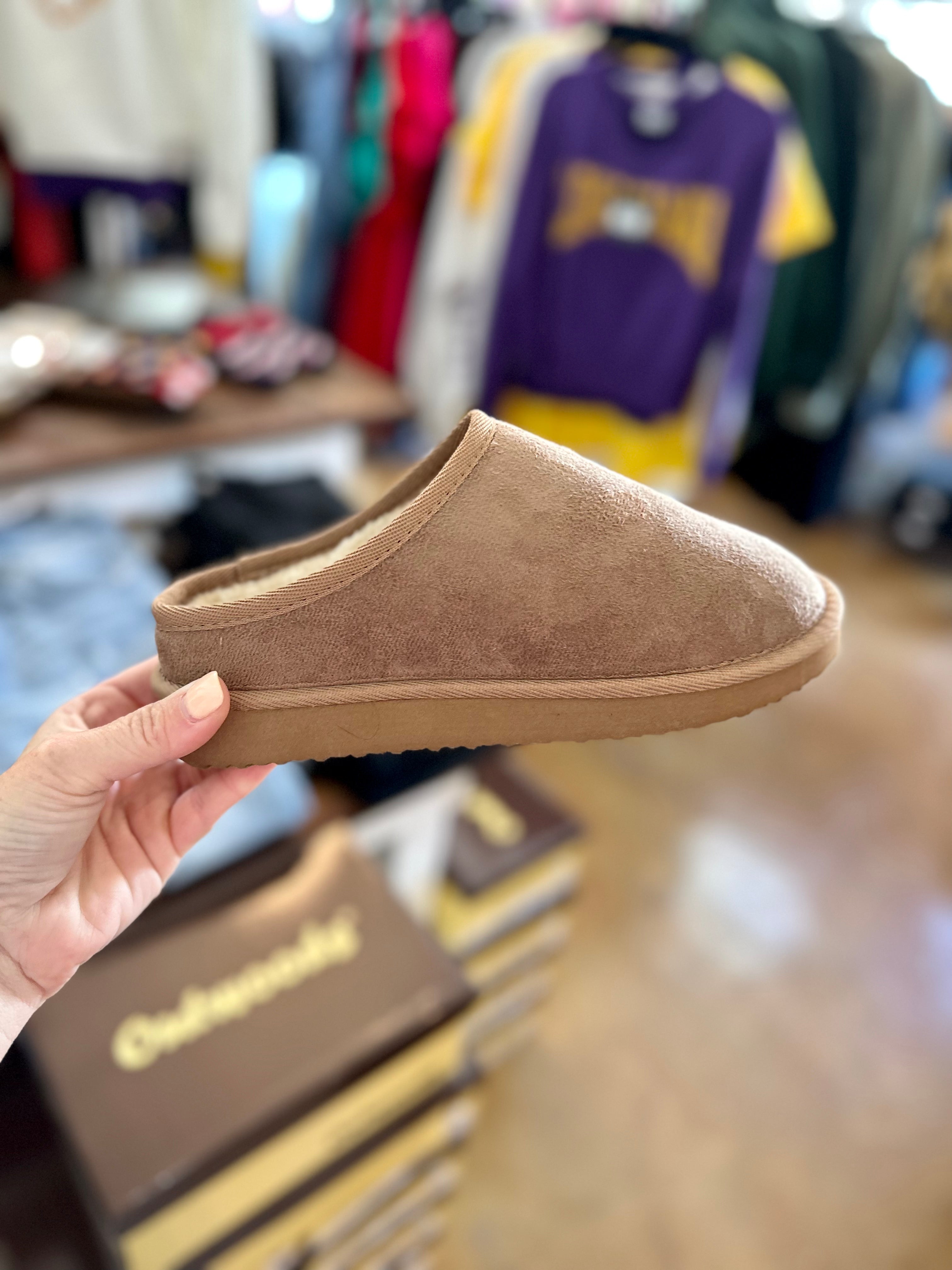 Our Taupe Bella Grace Slippers