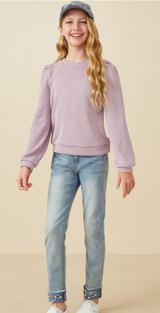 Our Tween Lavender Top