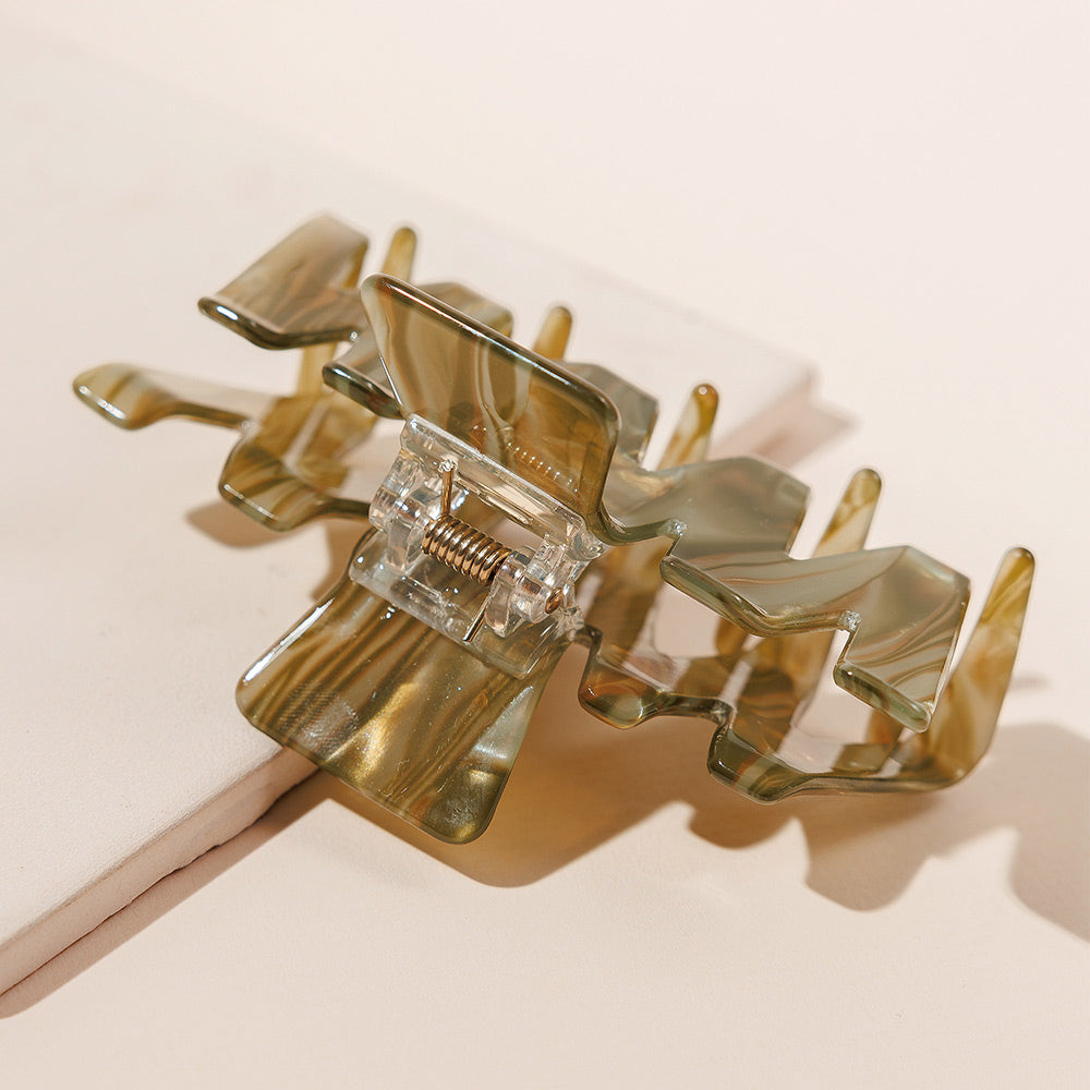 Abstract Pattern Acetate Hair Claw Clip