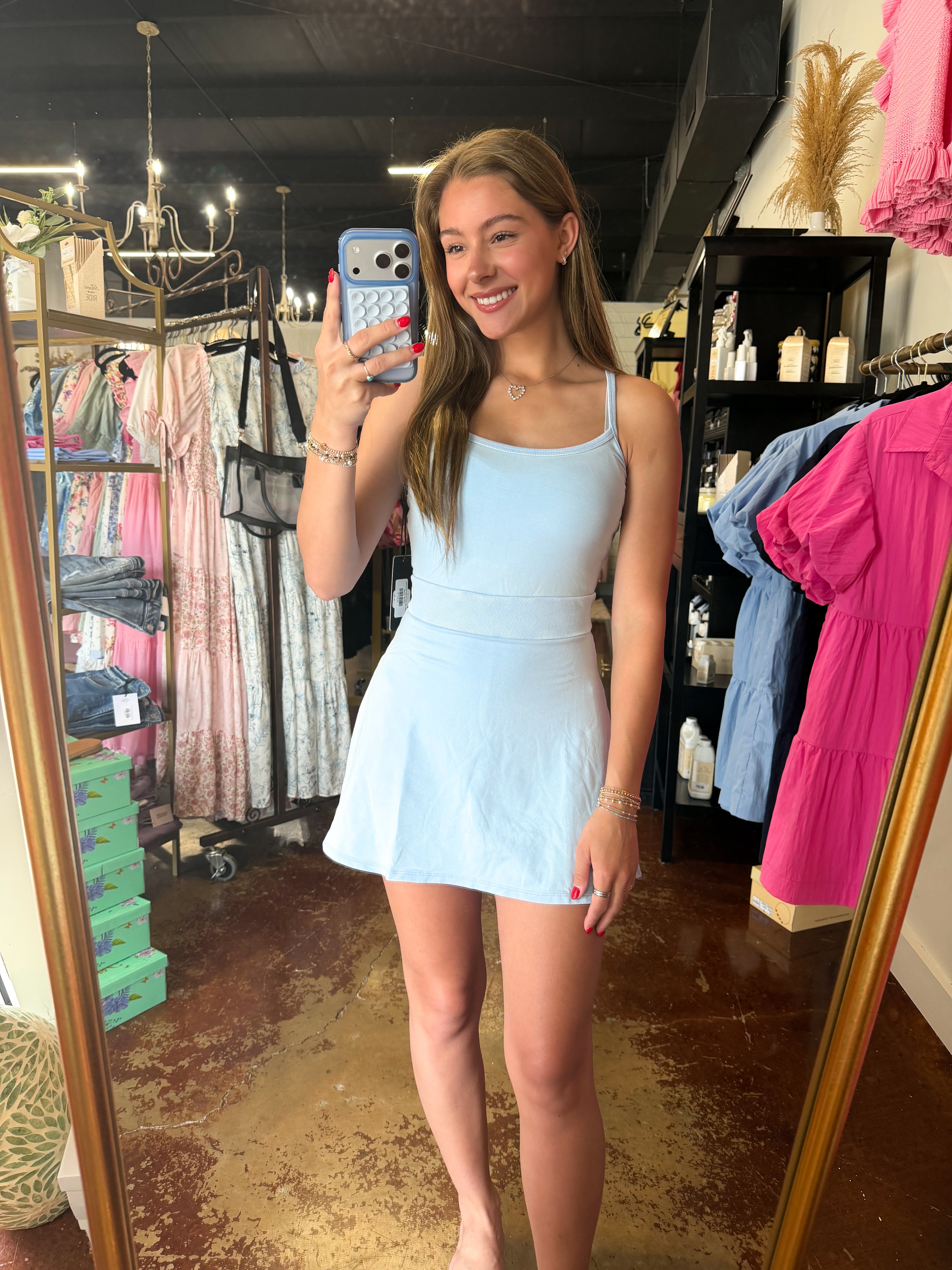 The Light Blue Mineral Mini Dress