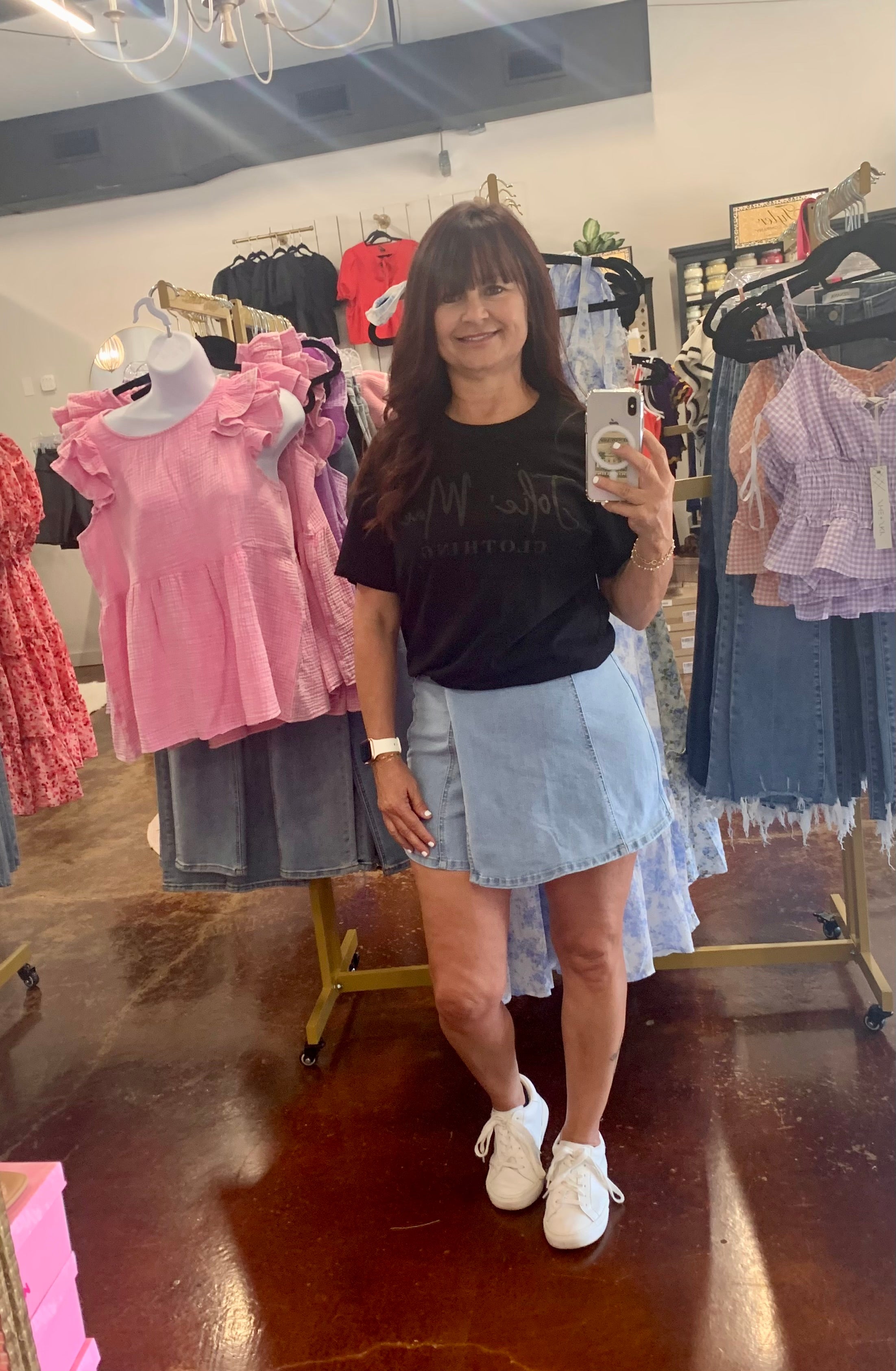 The Nova Denim Skort