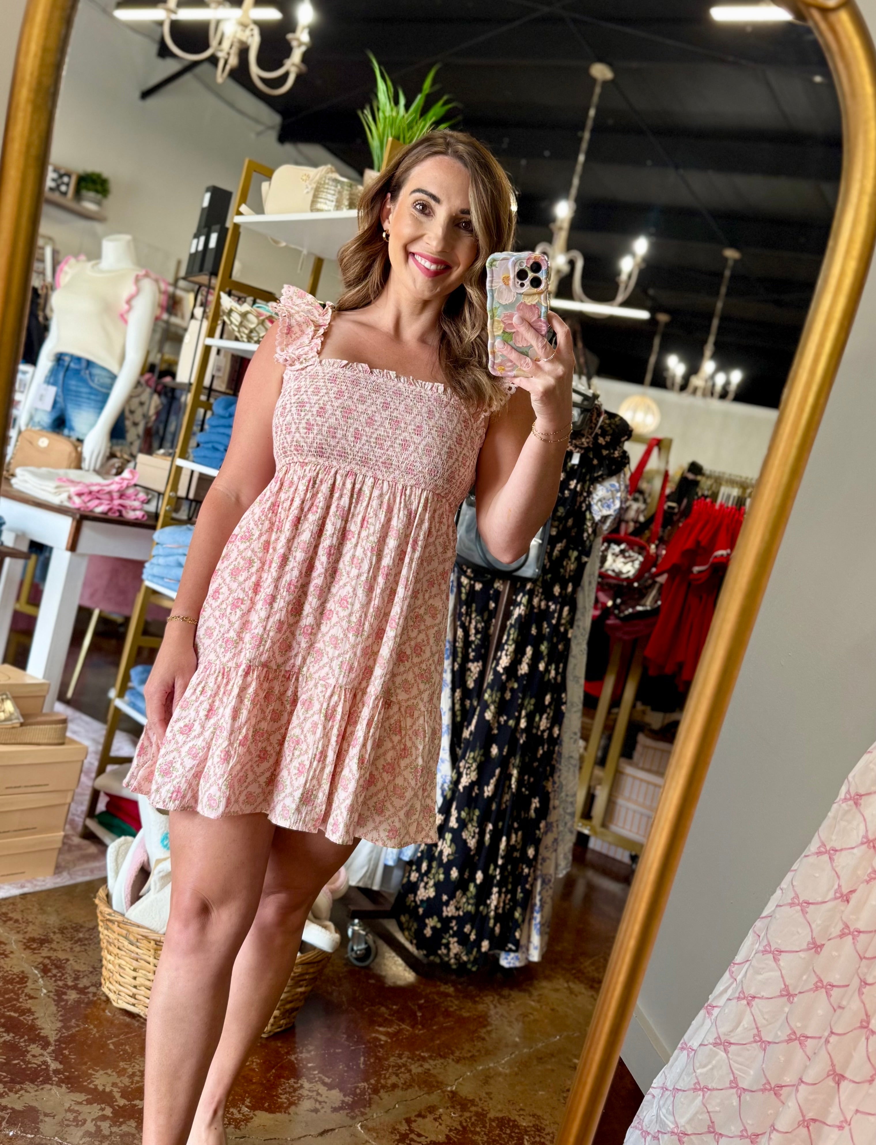 The Floral Trellis Smocked Dress