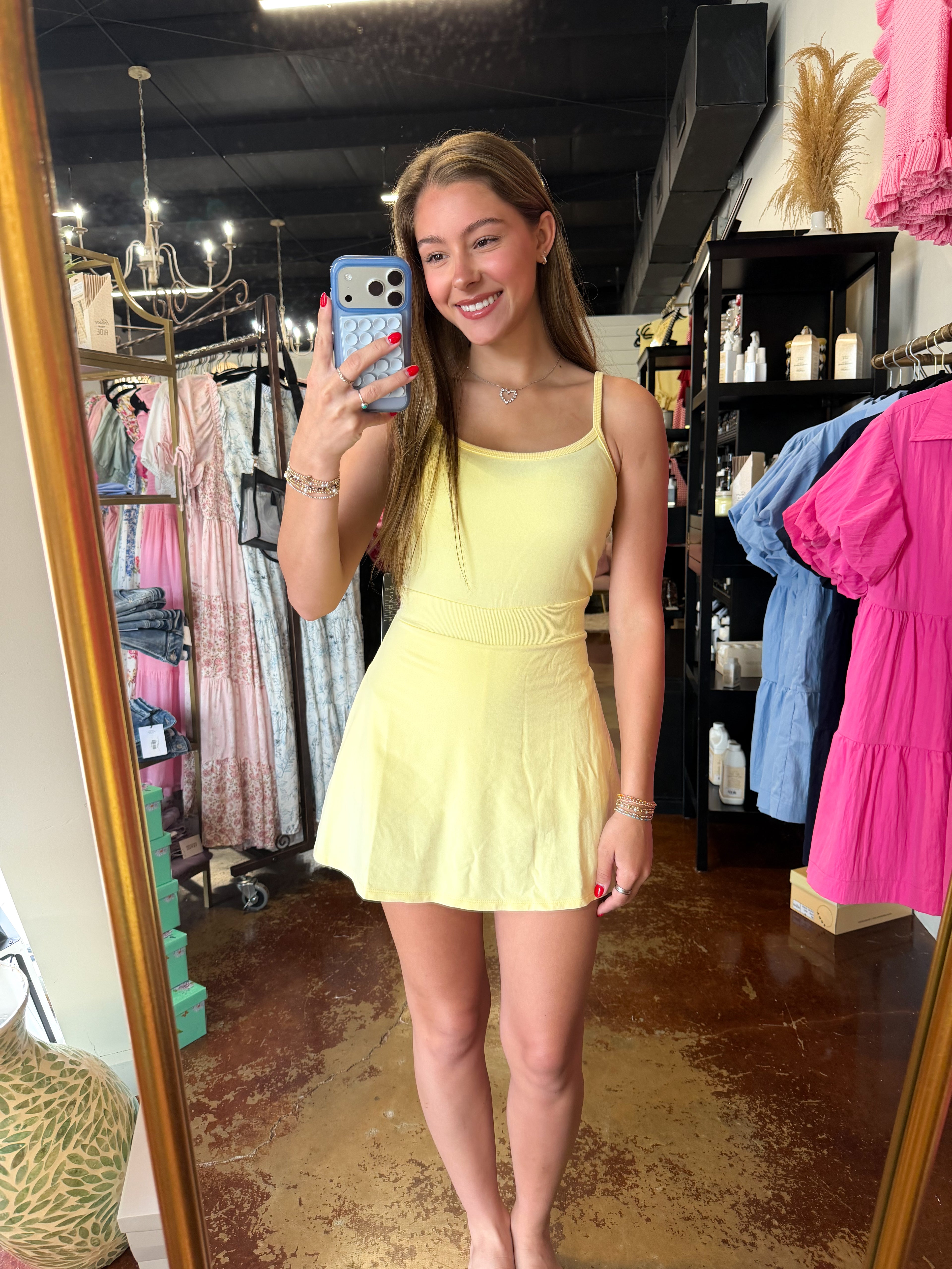 The Lemon Mineral Mini Dress