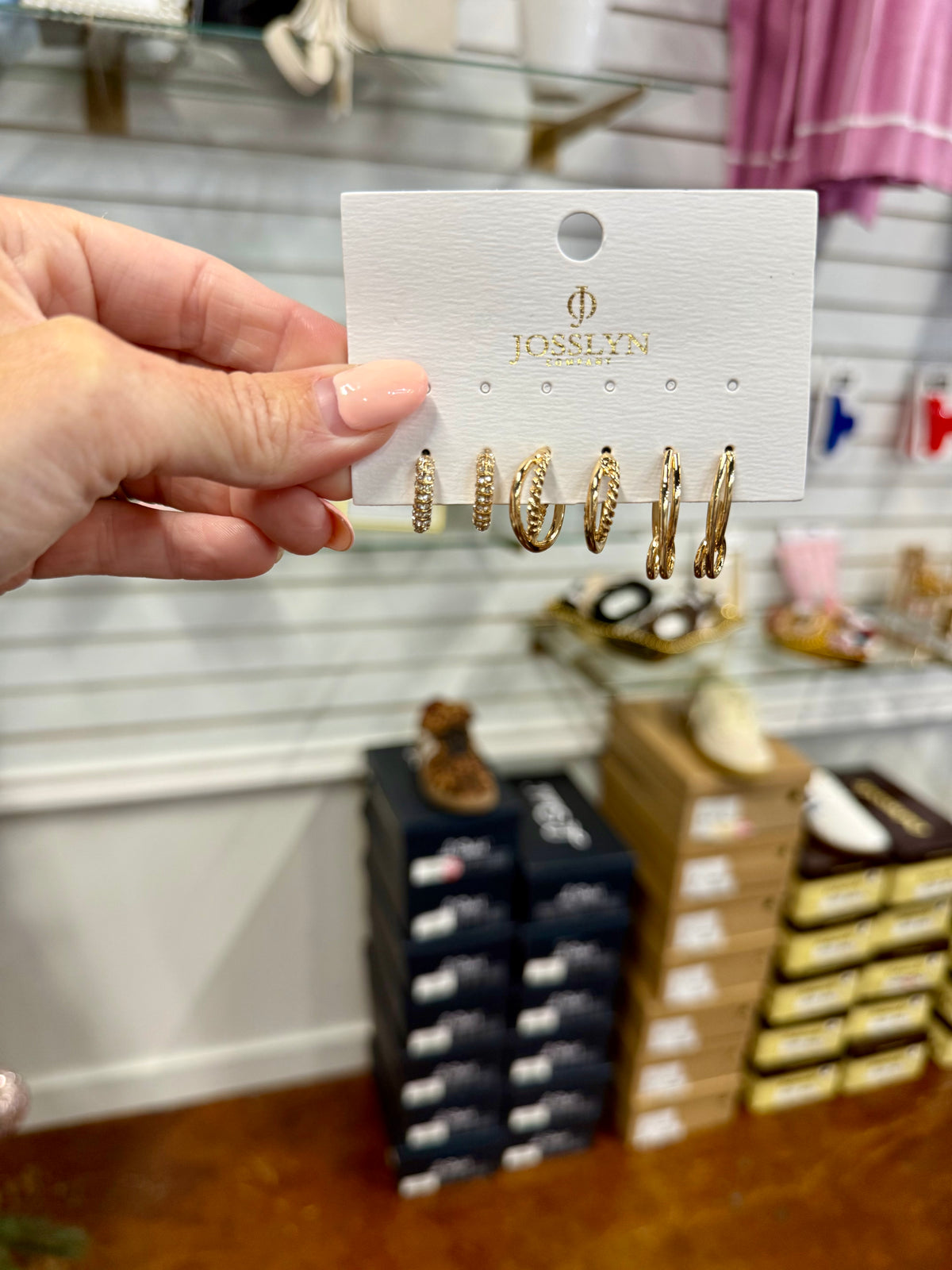 The Gold Rhinestone Trio Set
