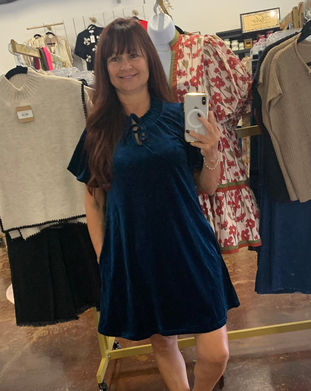 The Holly Velvet Holiday Dress