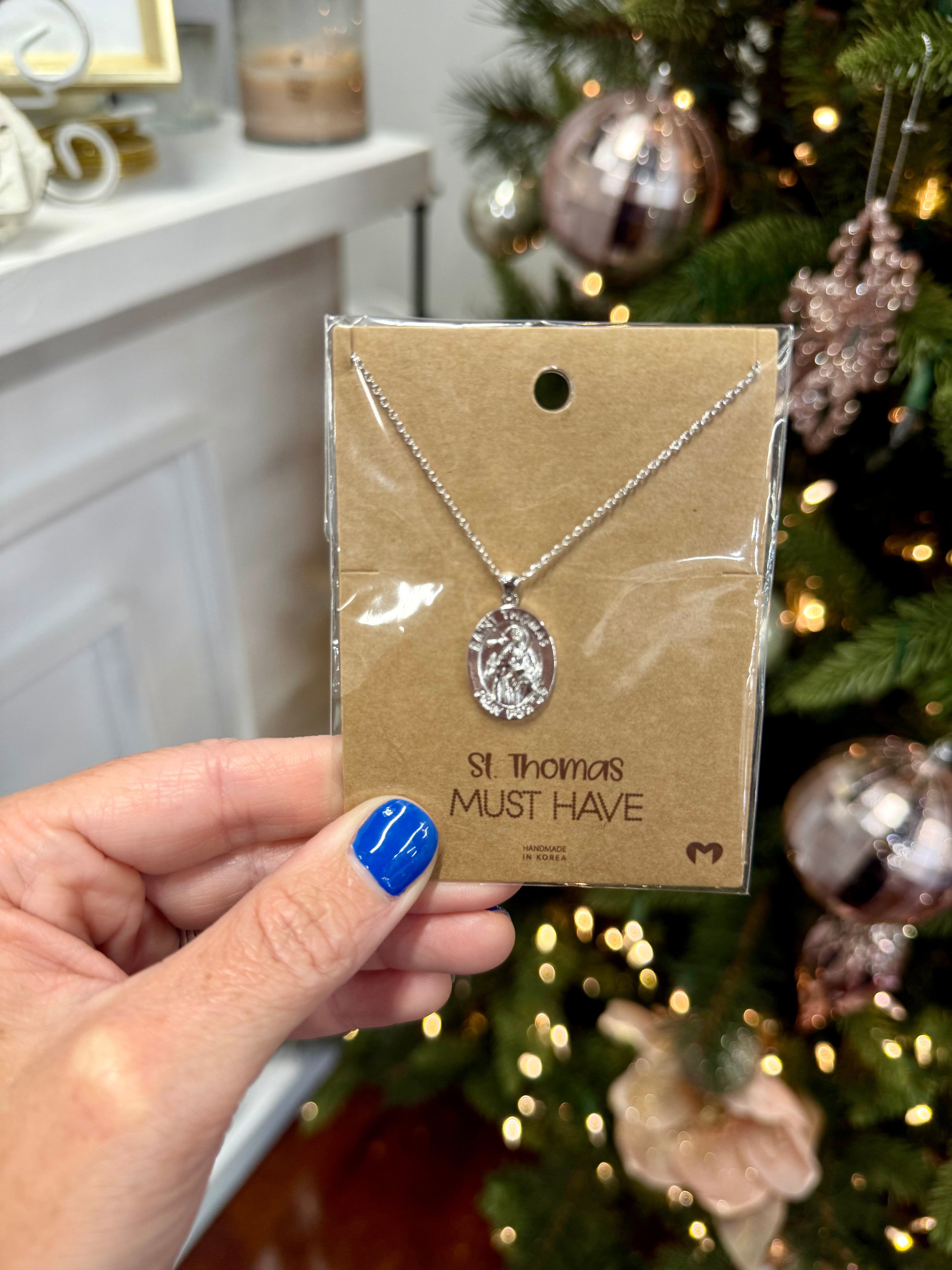 St Thomas Pendant Necklace