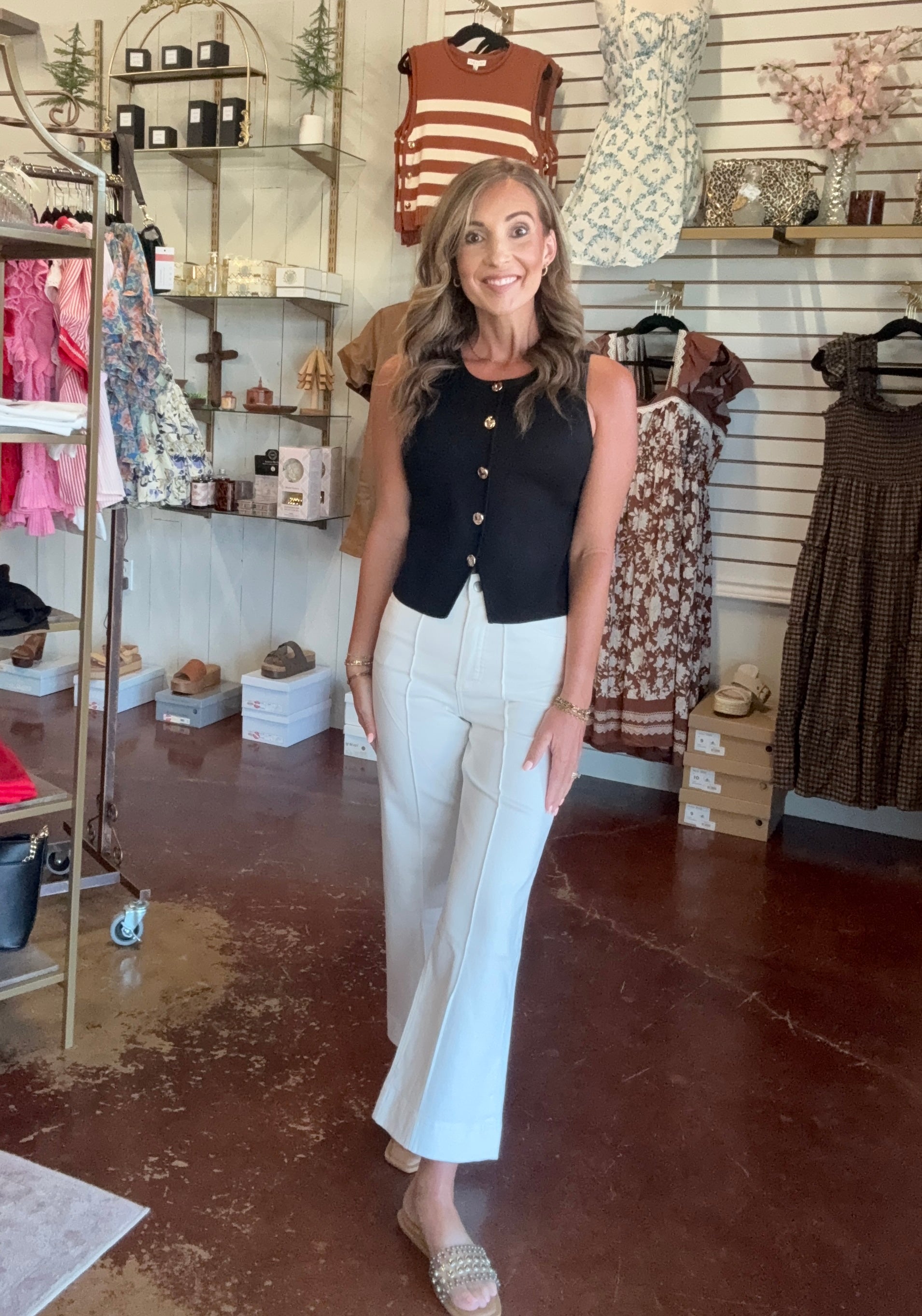 The White High Rise Pintuck Denim Jeans