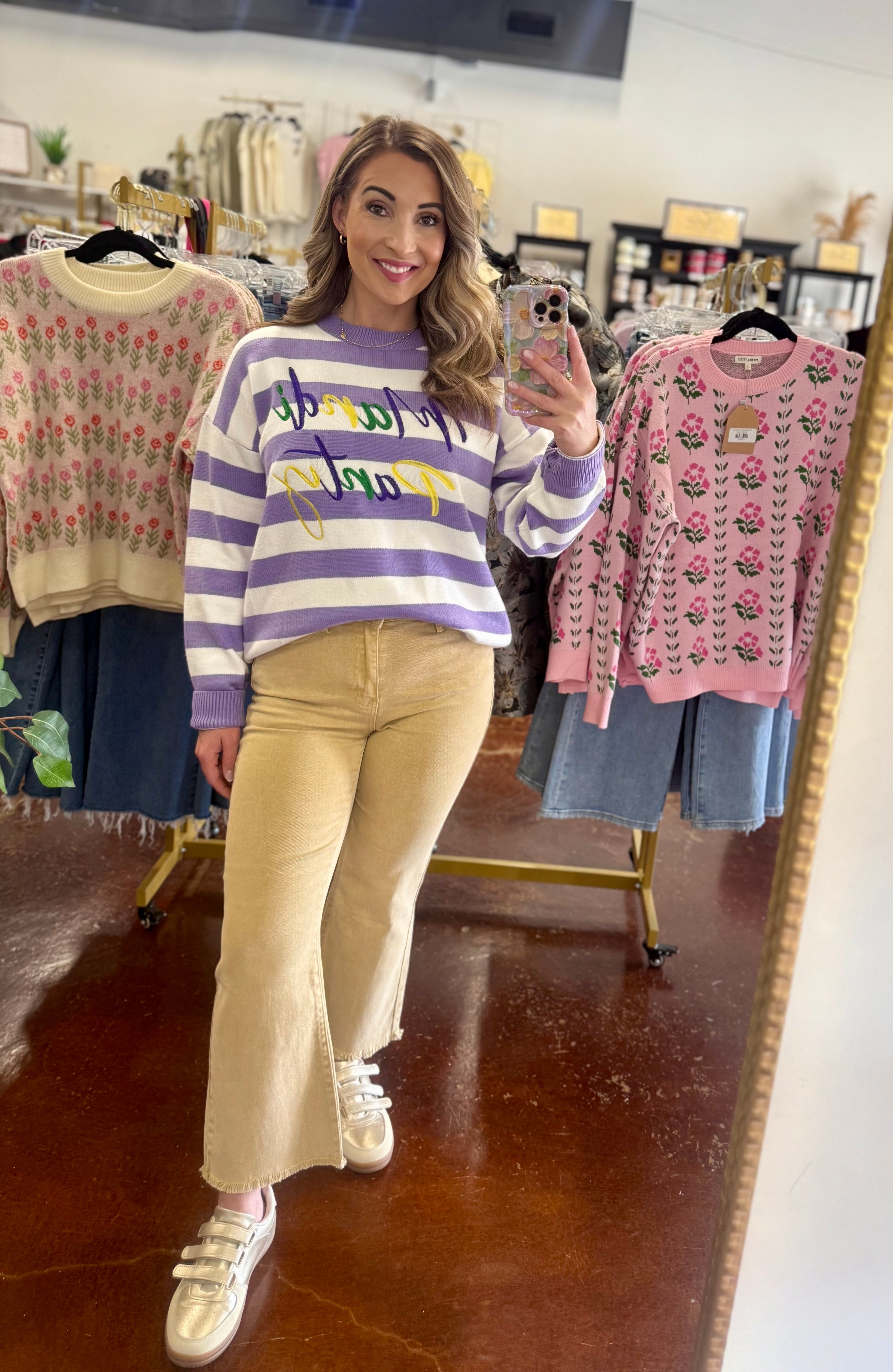 The Mustard High Waisted Frayed Hem Bootcut Denim