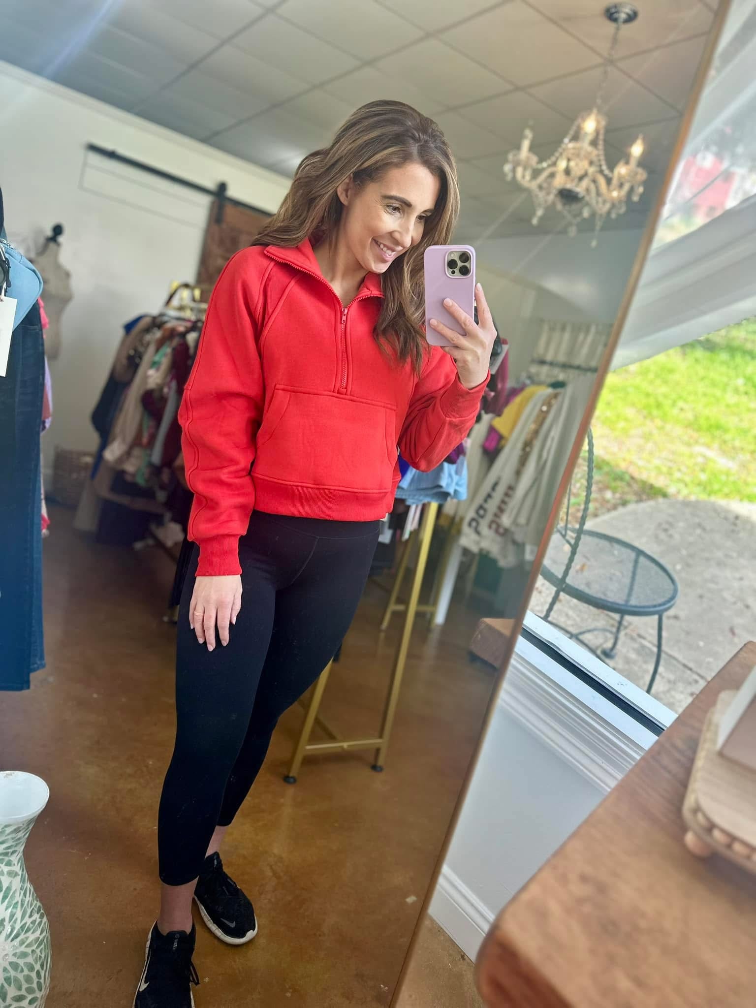 The Dove Funnel Half Zip Pullover