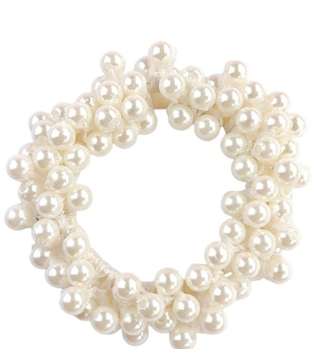 Pearl Ponytail Holders