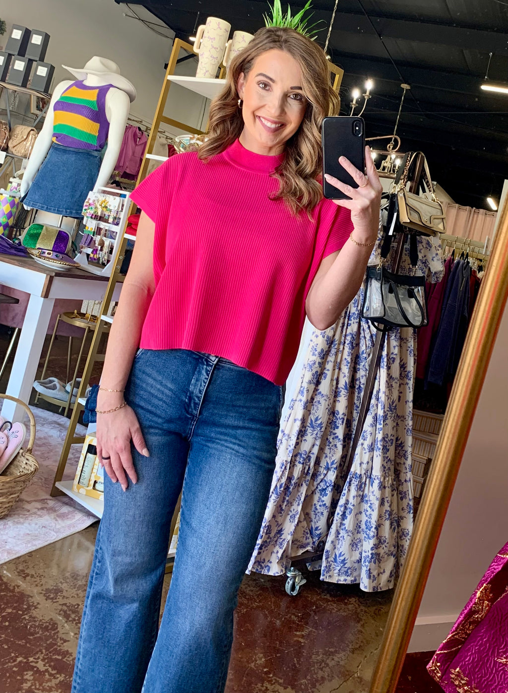 The Spring Tiffany Mock Neck Tops