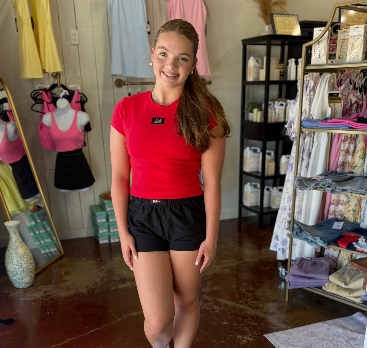 The Red Lulu Mac Baby Doll Top