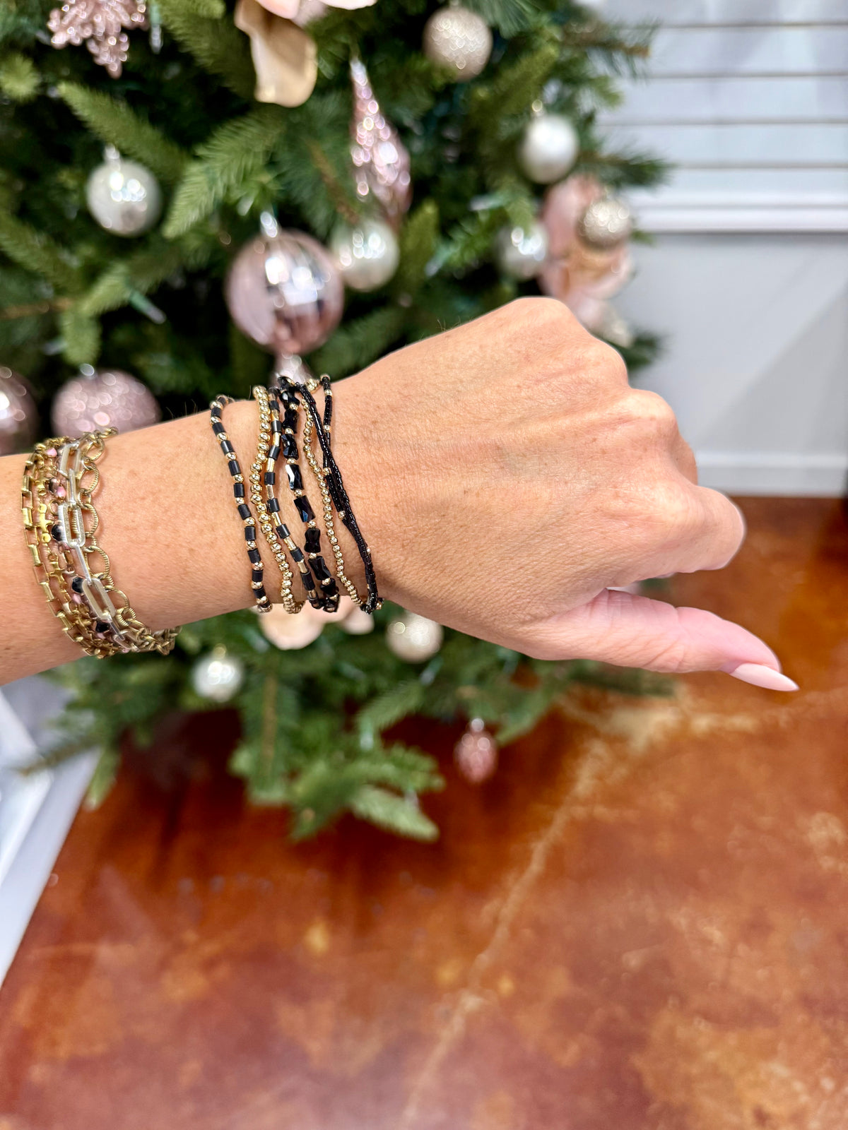 The Black & Gold Bracelet Stack