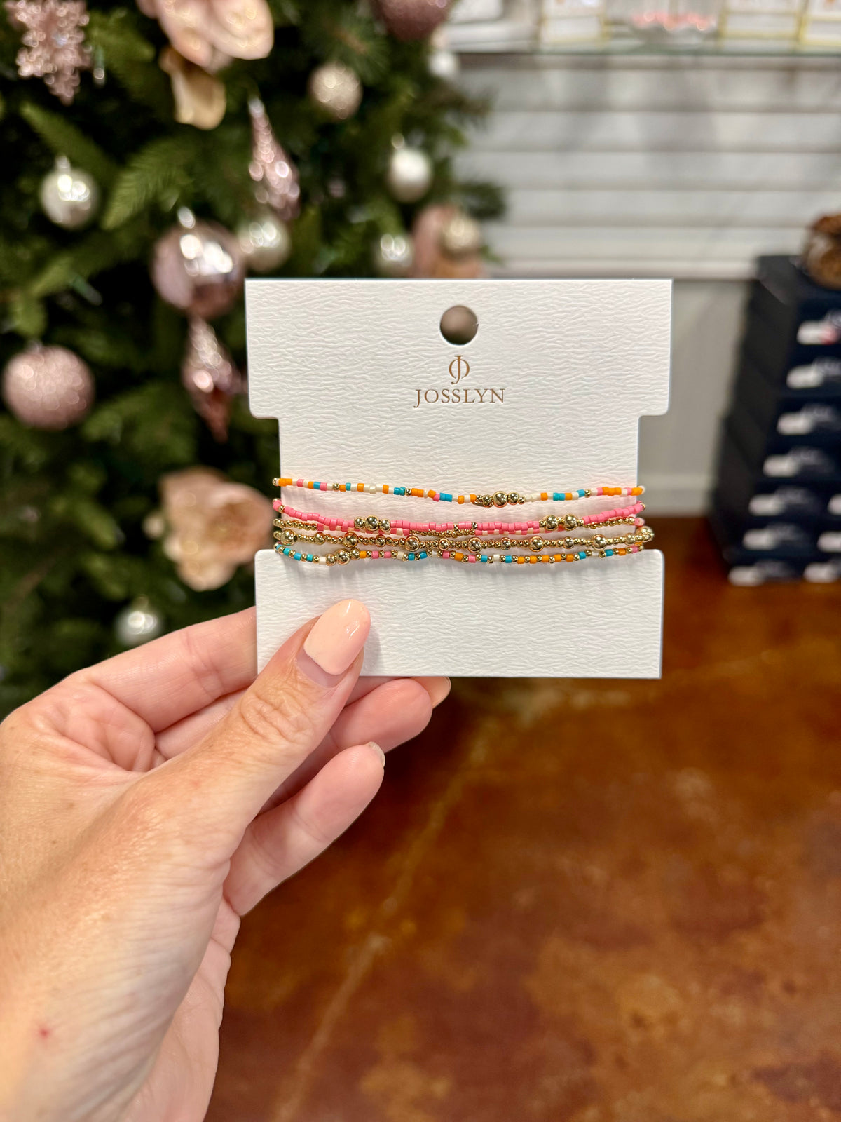 The Pink Bracelet Stack