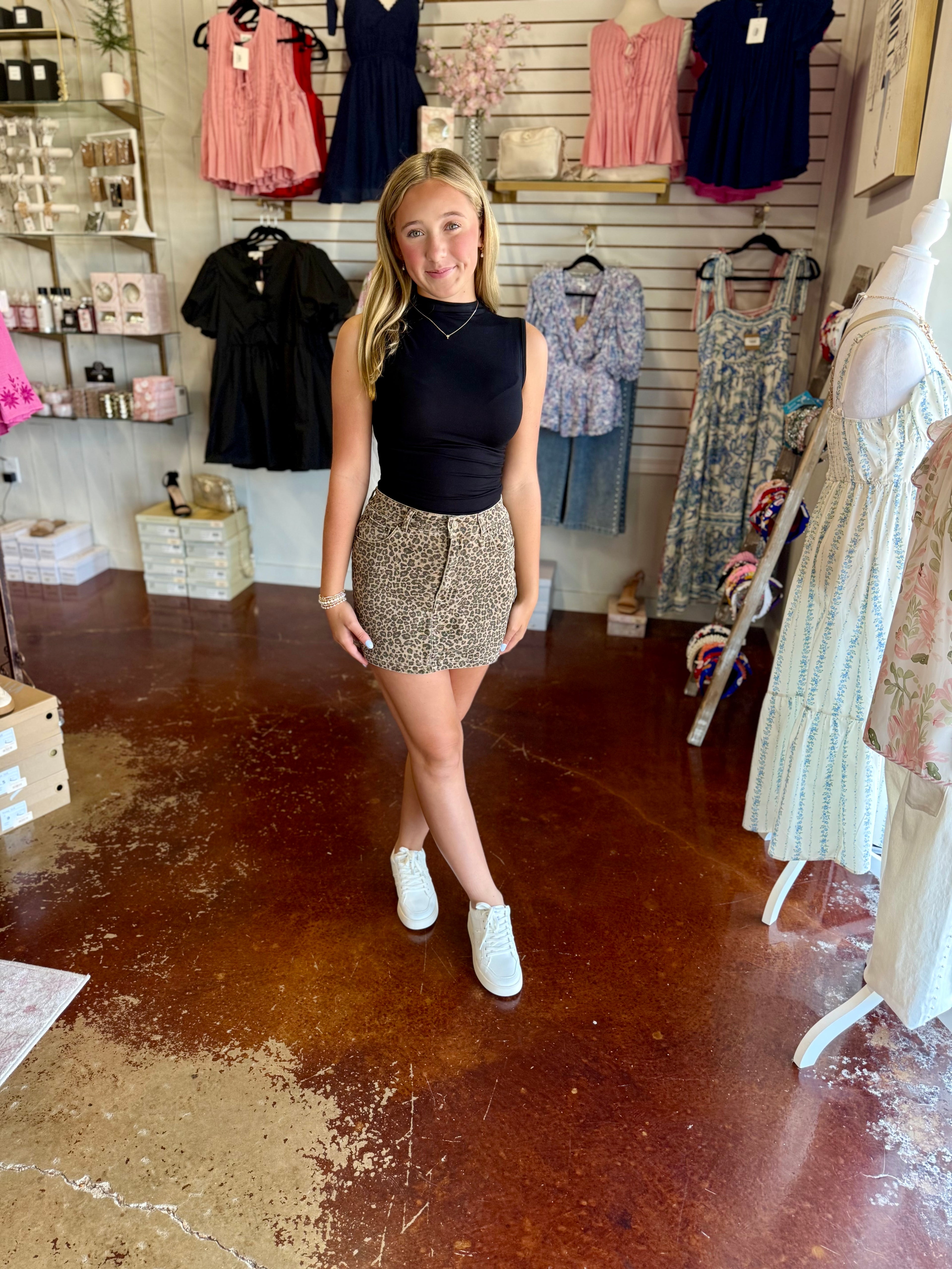 The Leopard Crush Skirt