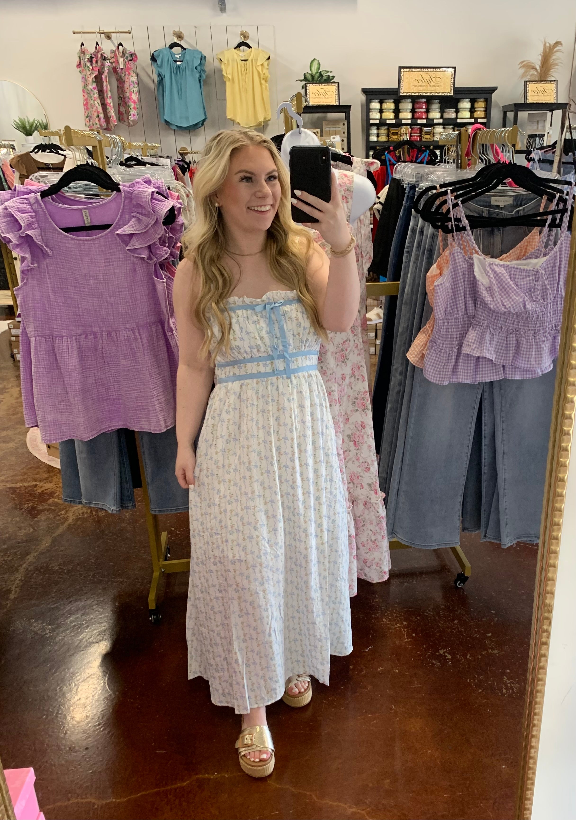 The Evelyn Floral Midi Dress