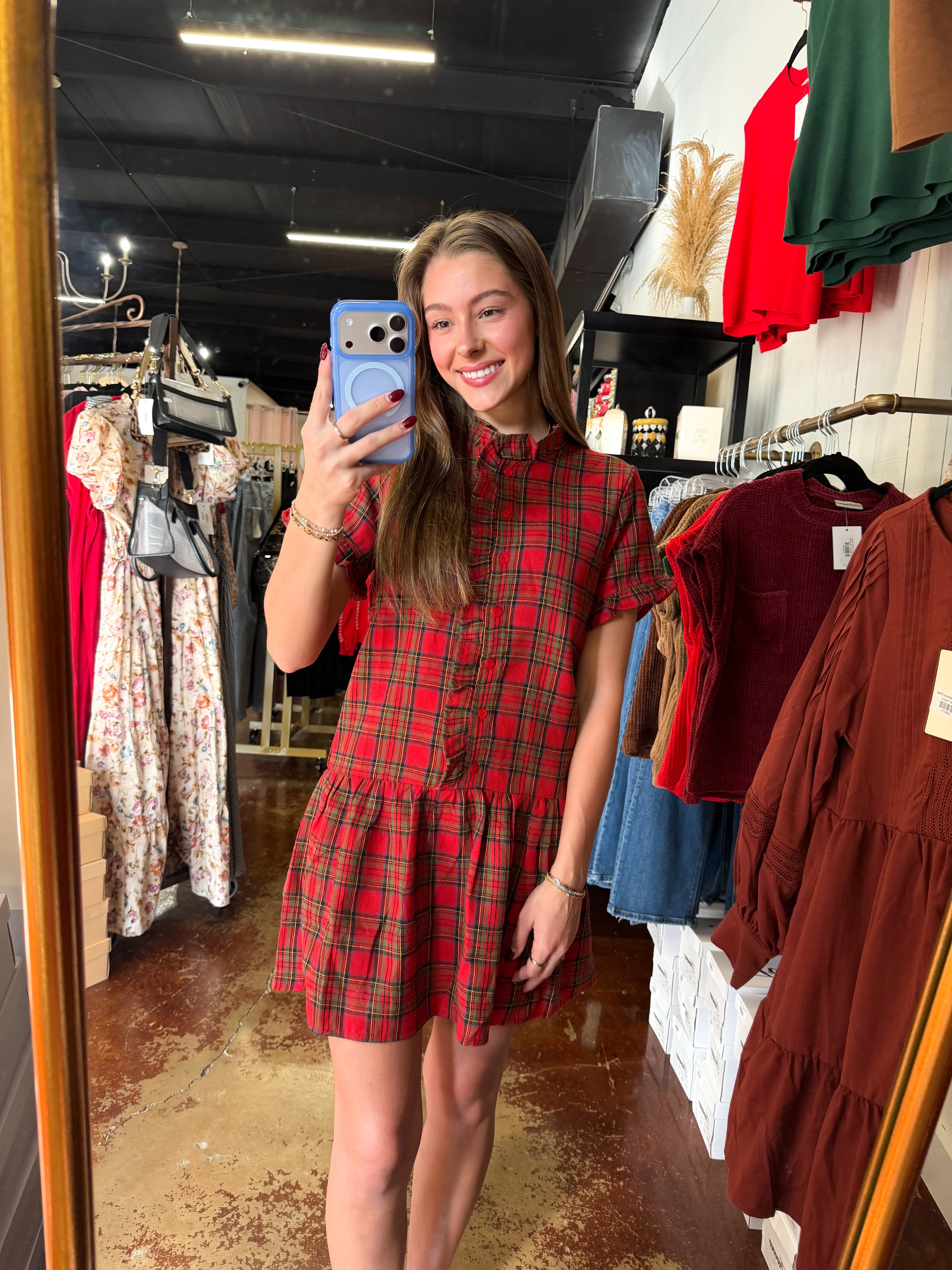 The Plaid Christmas Holiday Dress