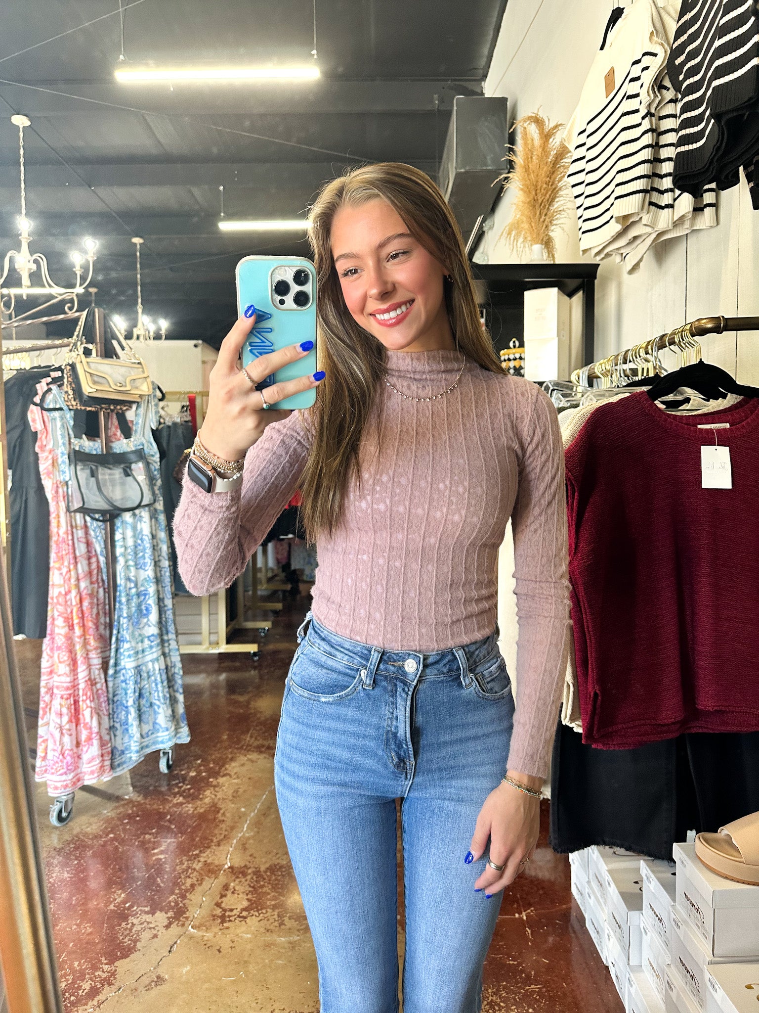 The Jacquard Knit Top