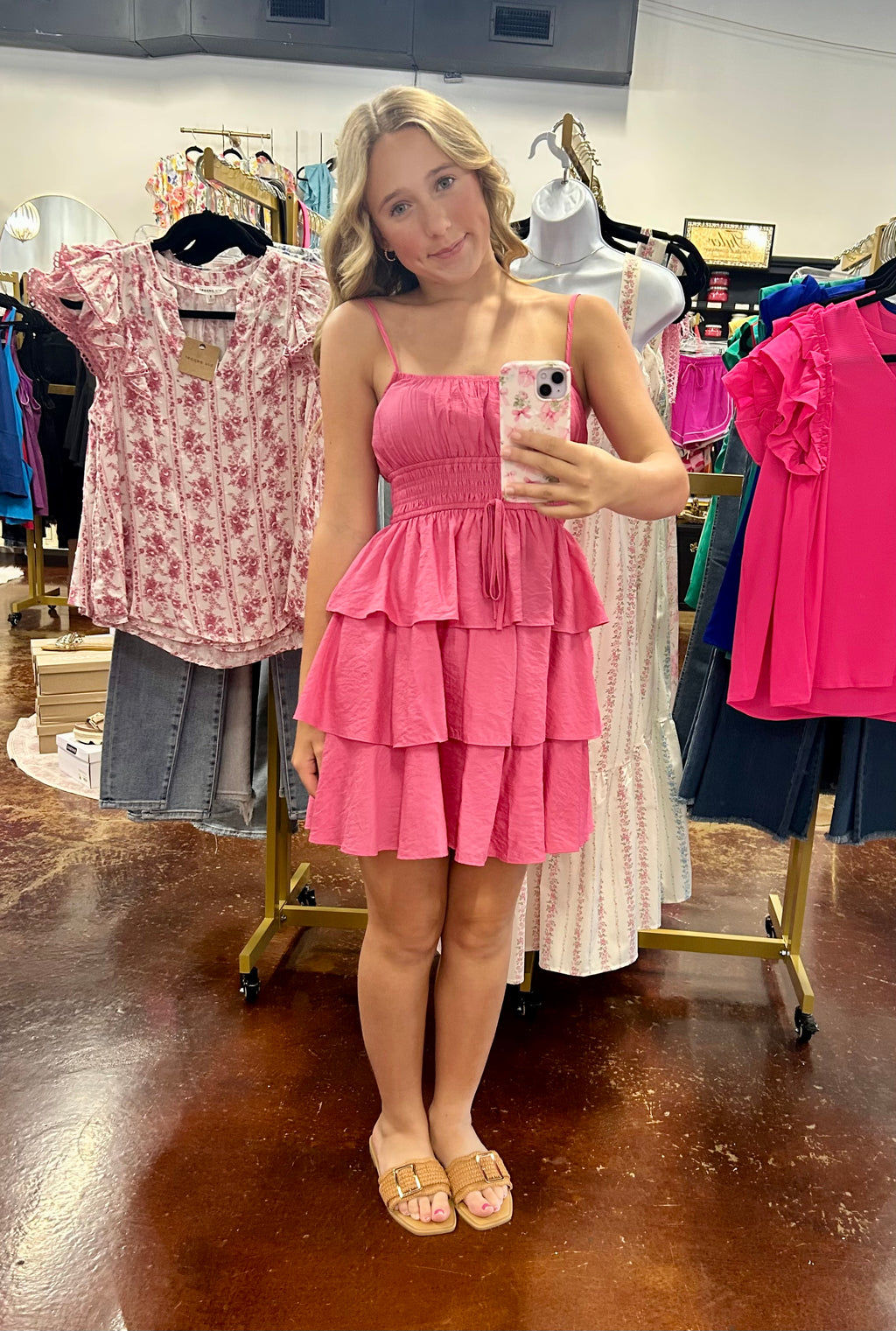 The Chloe Ruffle Tiered Mini Dress