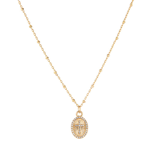 The Royal Standard Cross Medallion Necklace