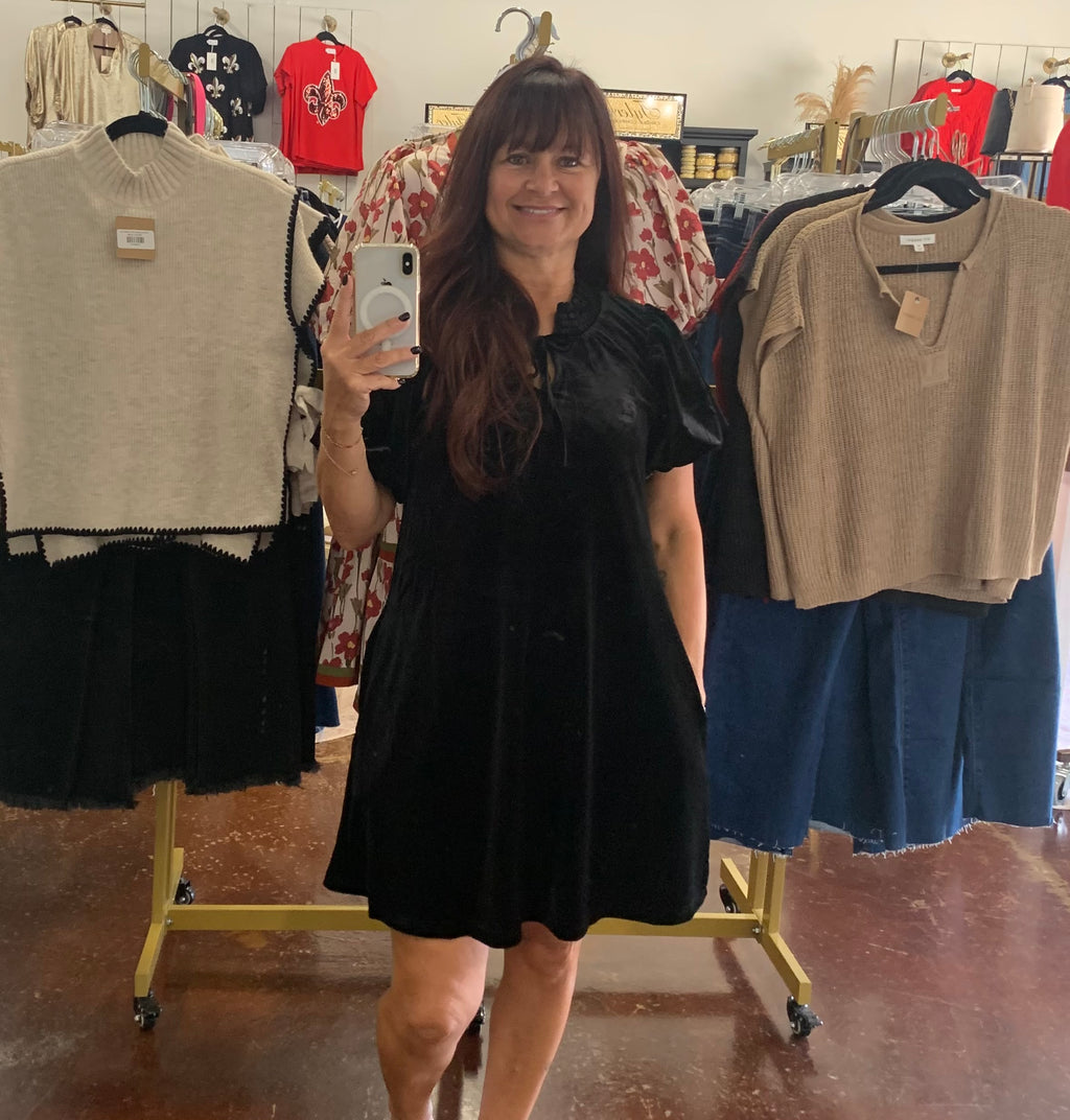 The Holly Velvet Holiday Dress