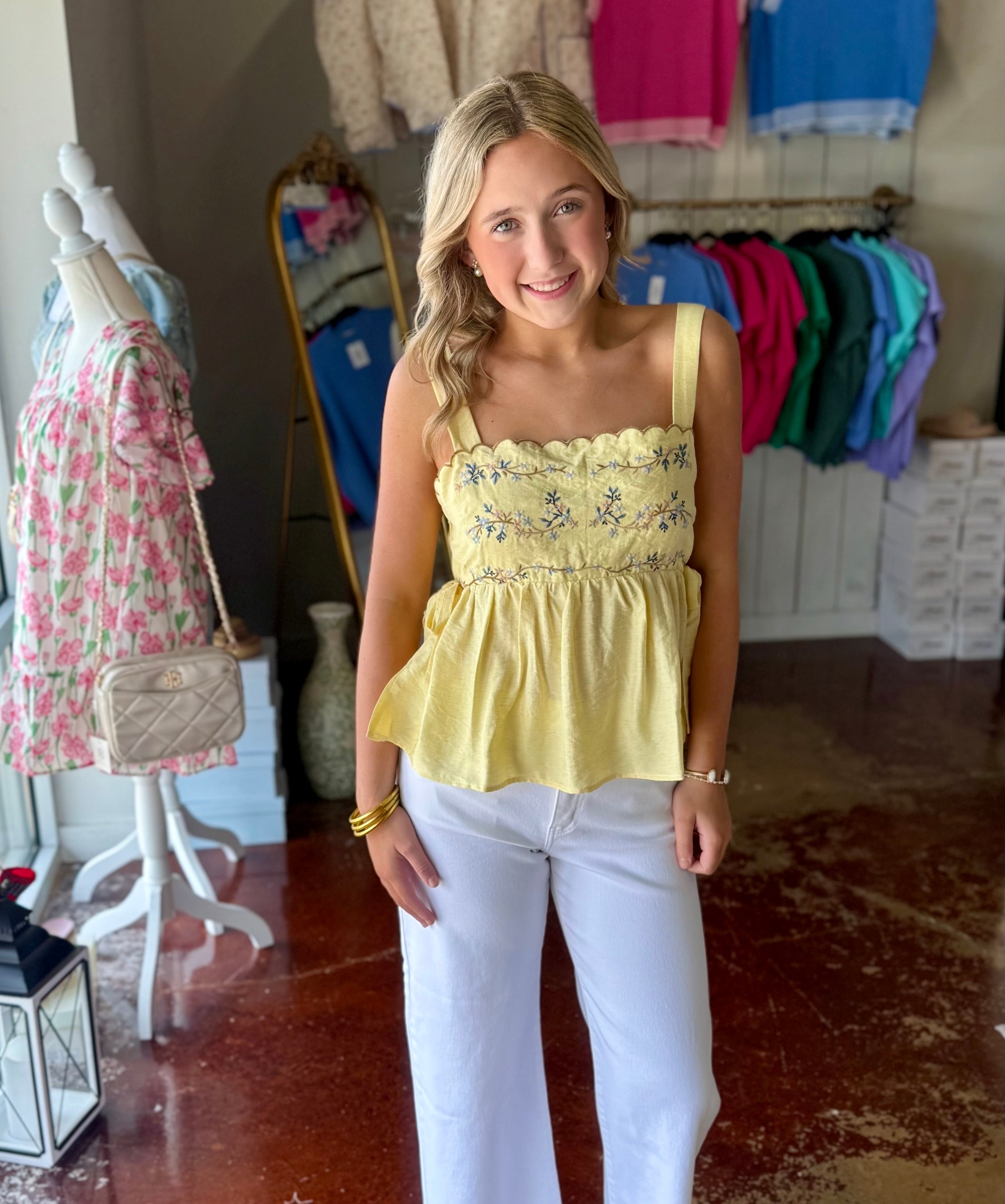 The Yellow Floral Top