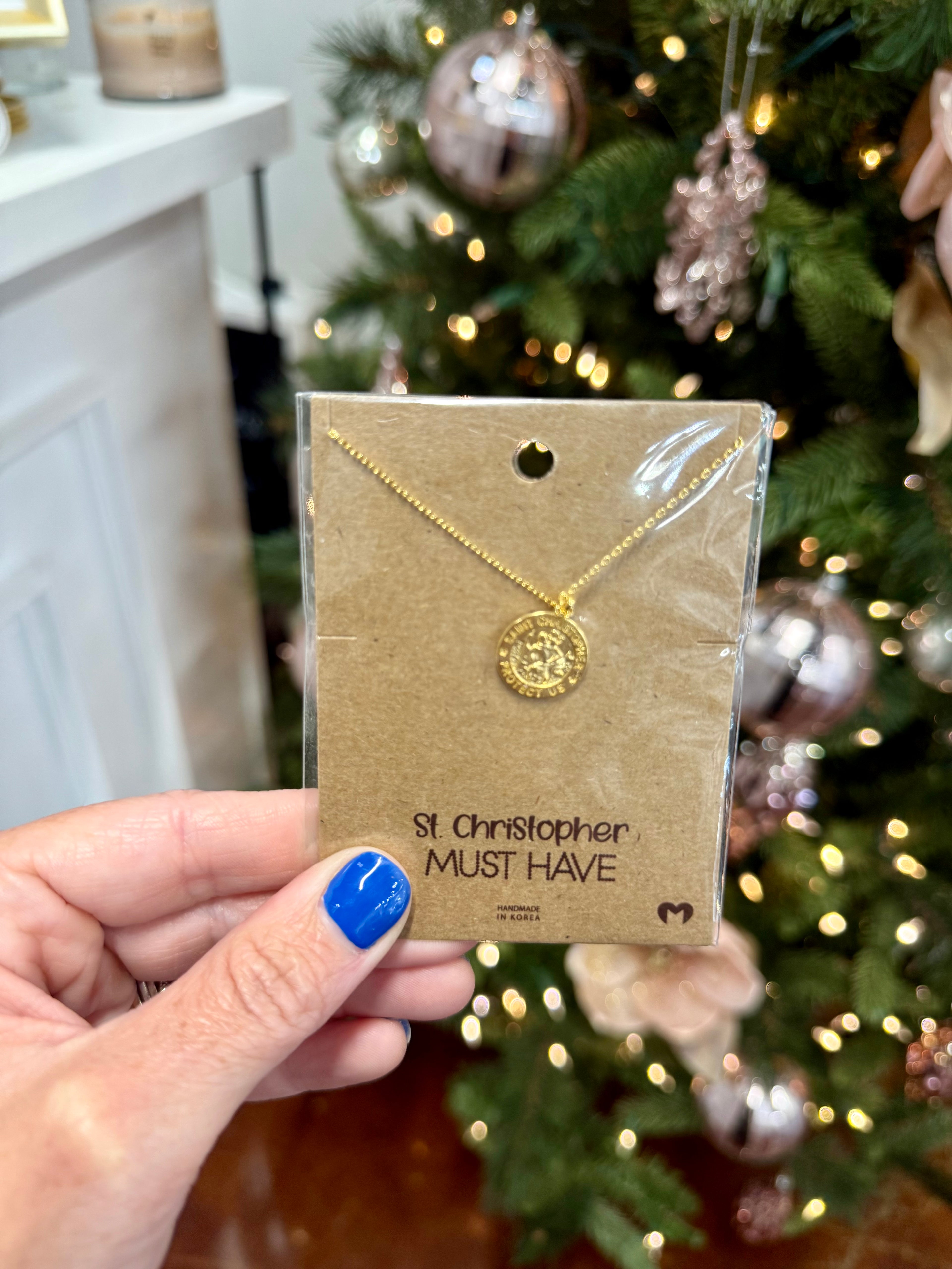 Mini Saint Christopher Necklace