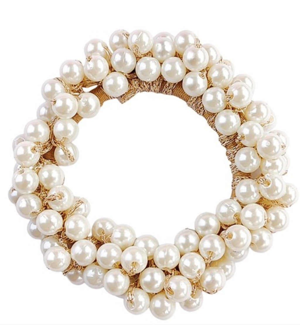 Pearl Ponytail Holders