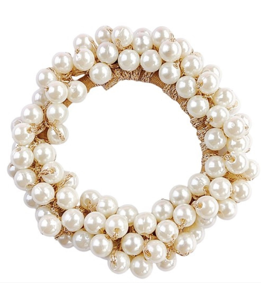 Pearl Ponytail Holders