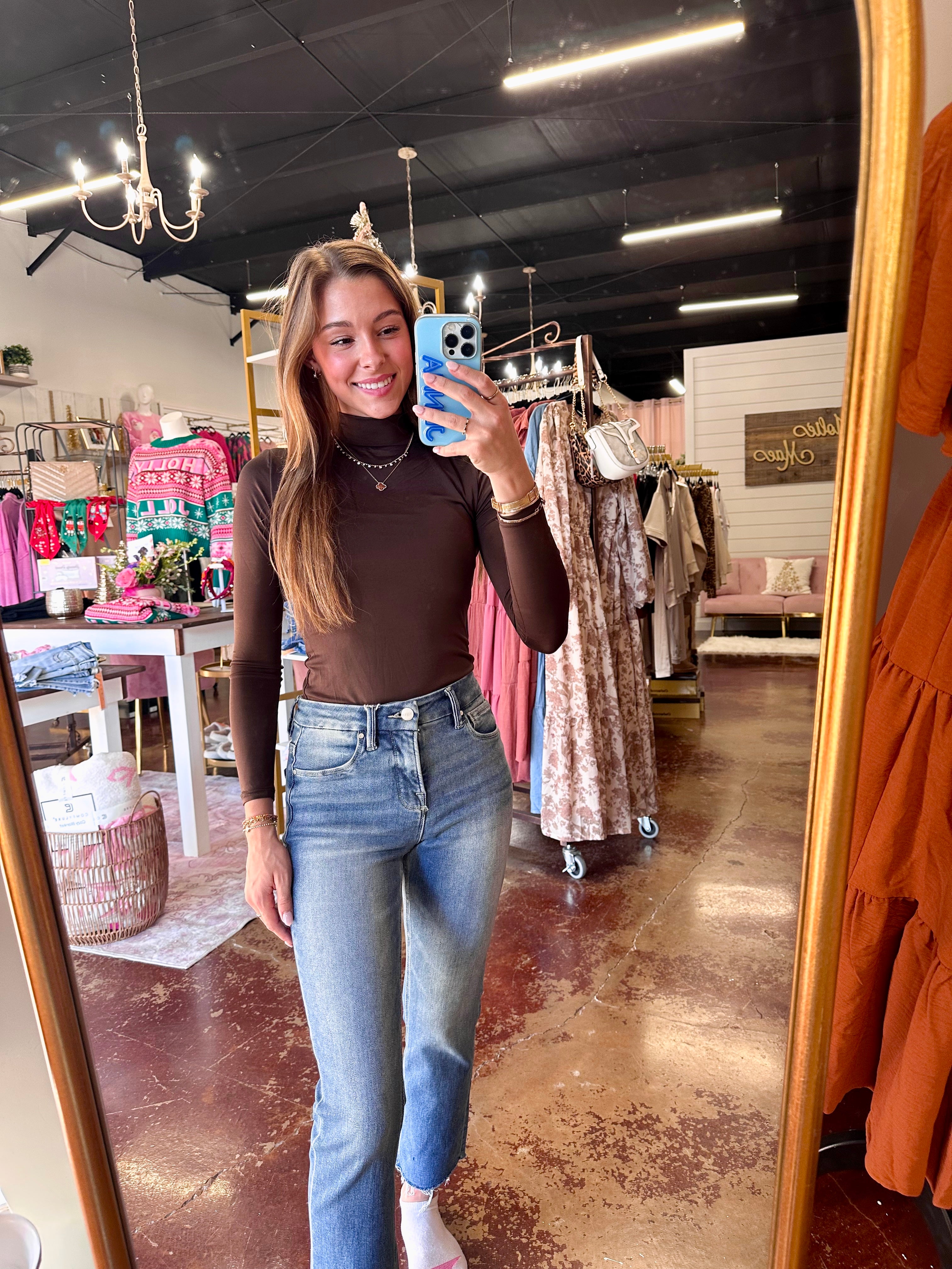 Seamless Mock Neck Bodysuit