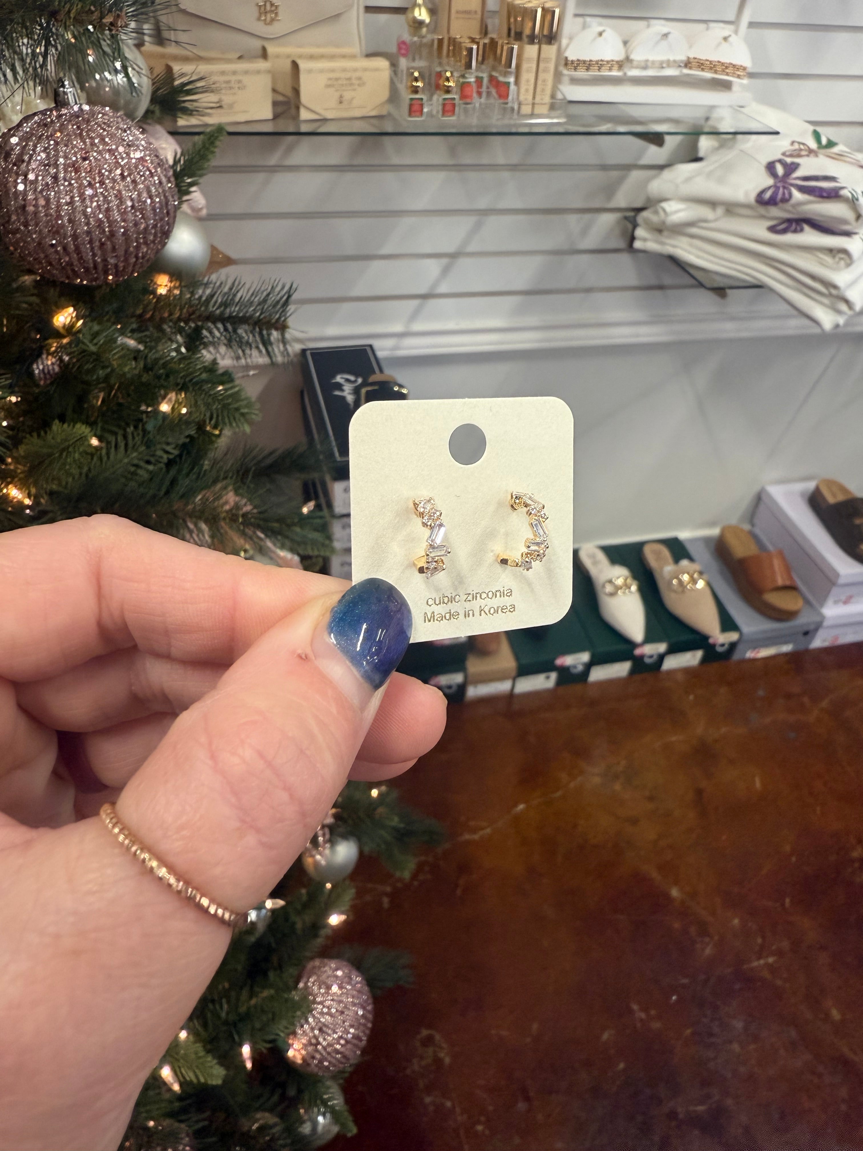 Gold Dipped Hoop Earrings