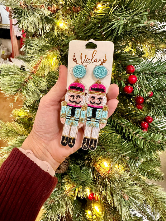 Nutcracker Beaded Earrings