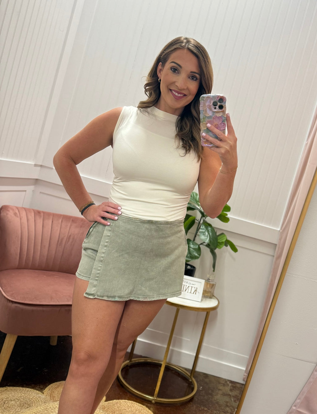 The Katie Denim Skort