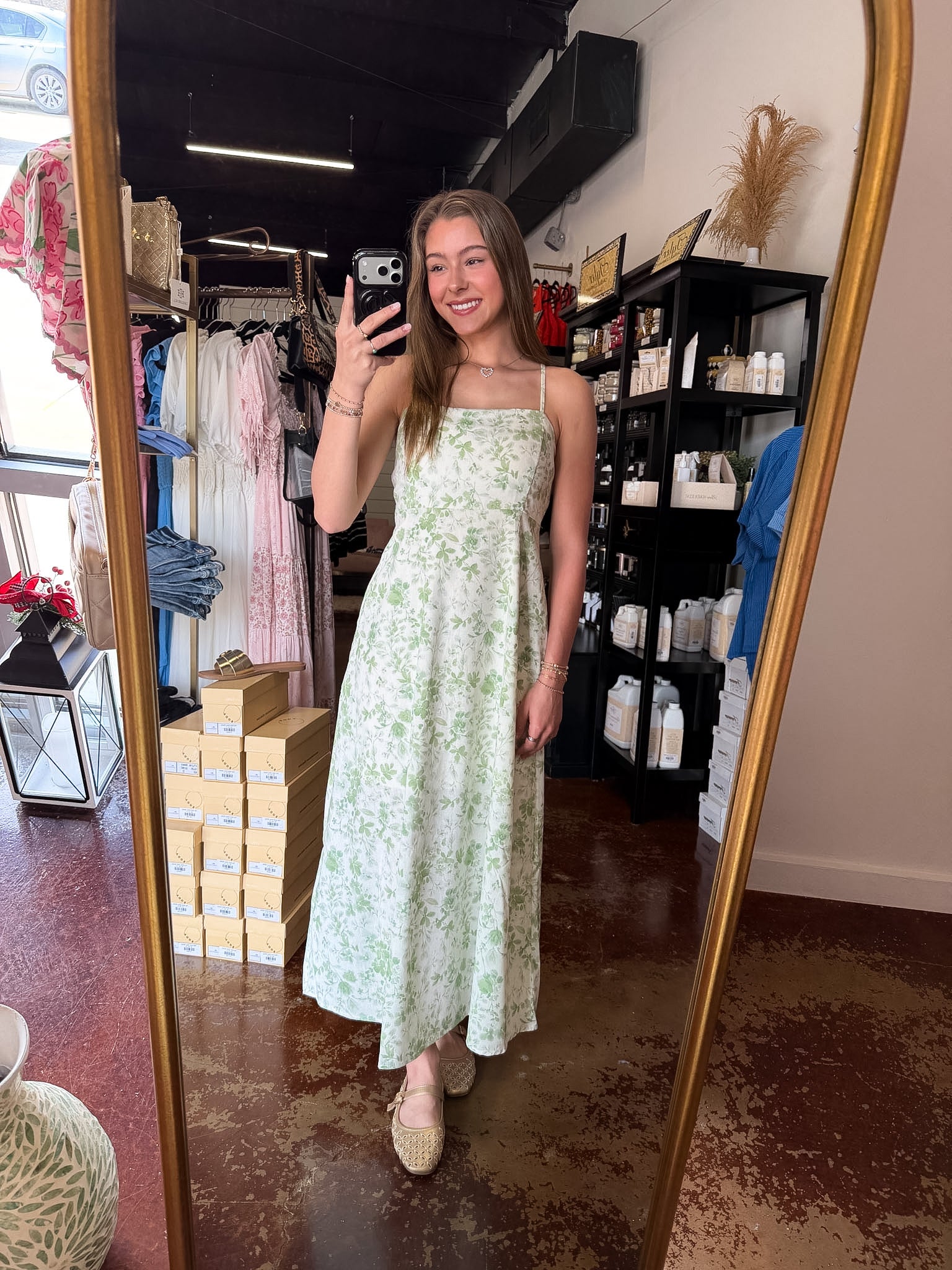 The Watercolor Floral Midi Dress