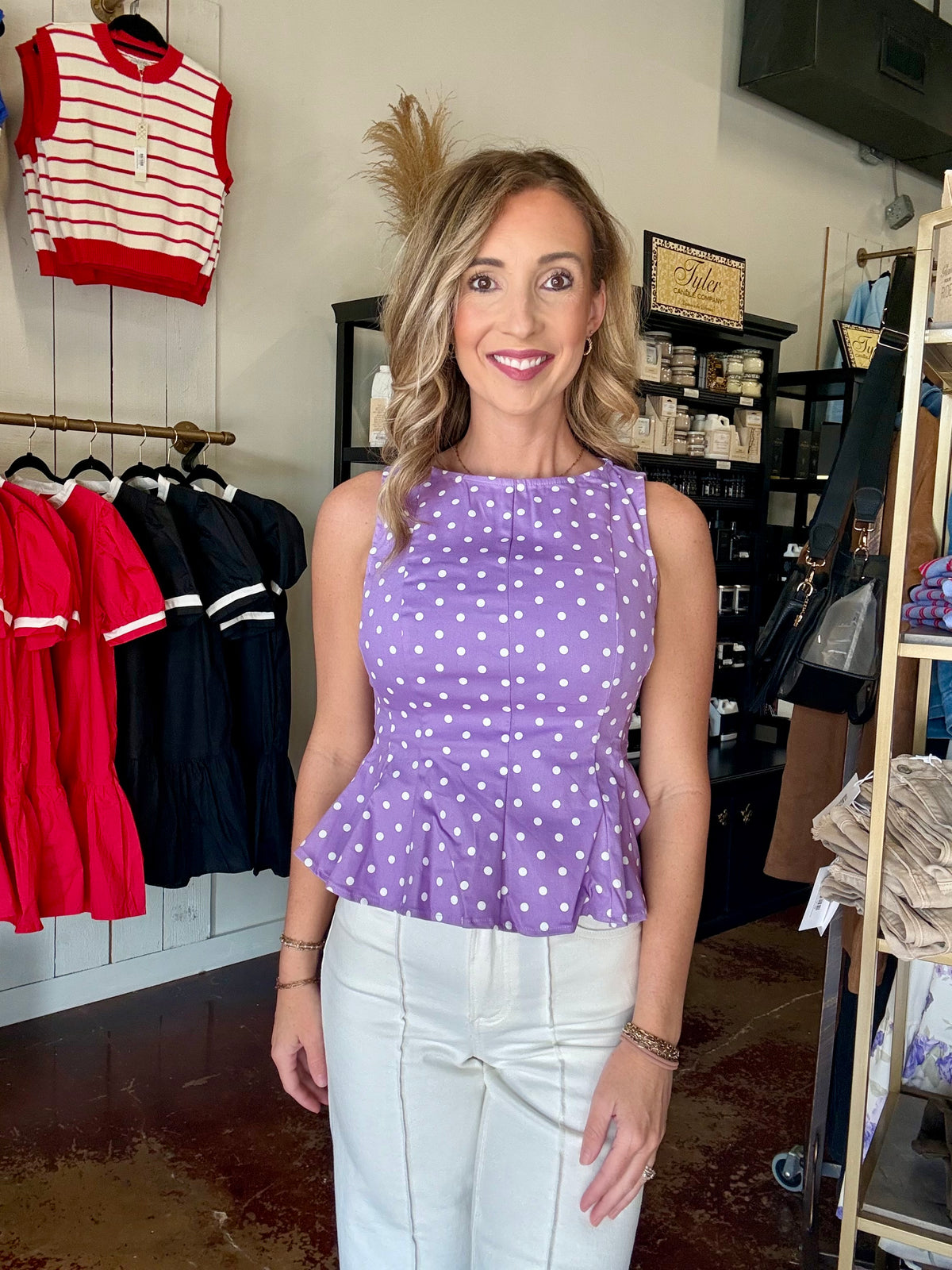 The Lavender Gameday Darling Top
