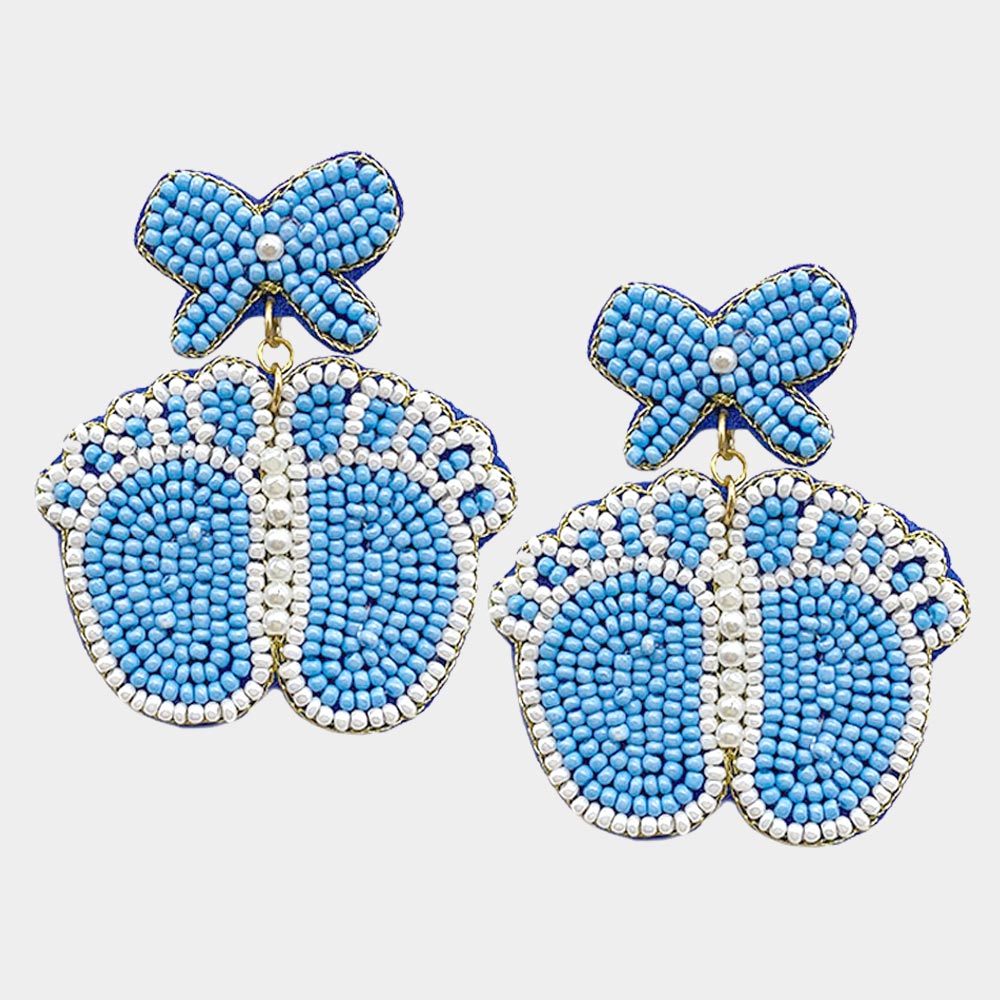 Bow Baby Foot Earrings