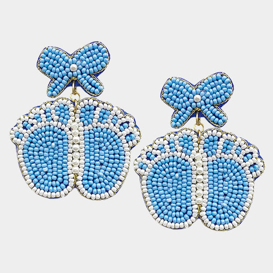 Bow Baby Foot Earrings