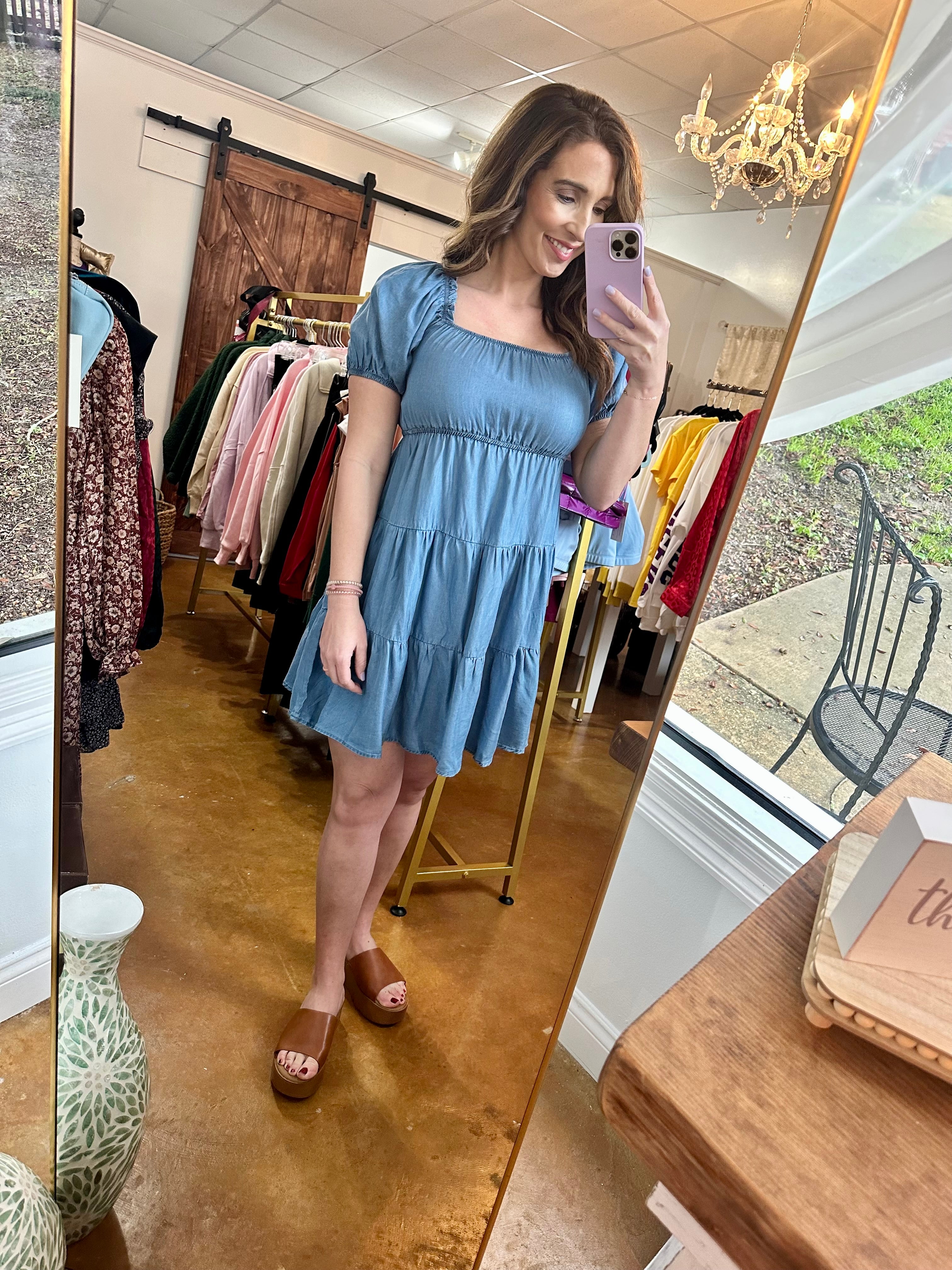 The Chambray Mini Dress