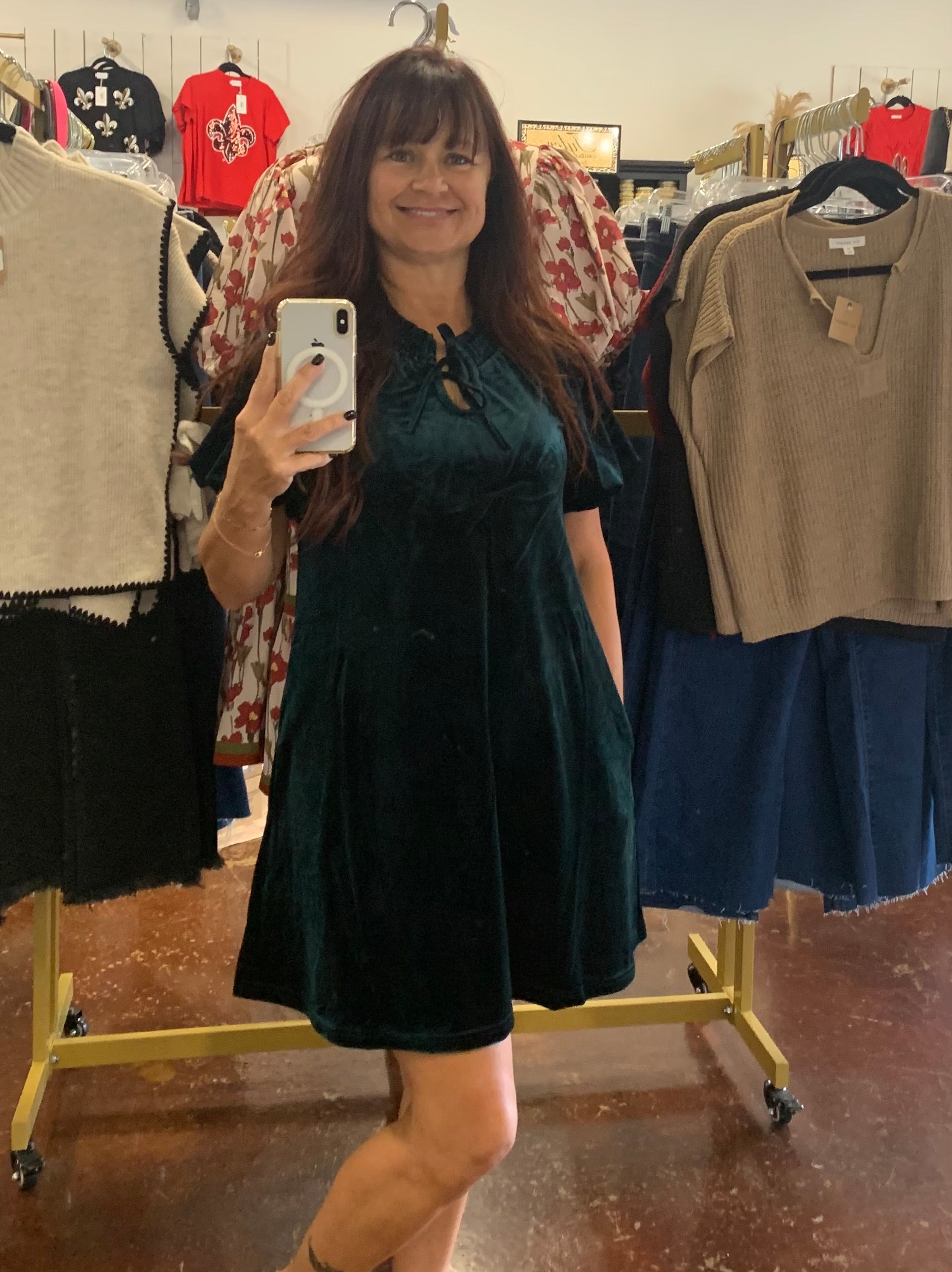 The Holly Velvet Holiday Dress