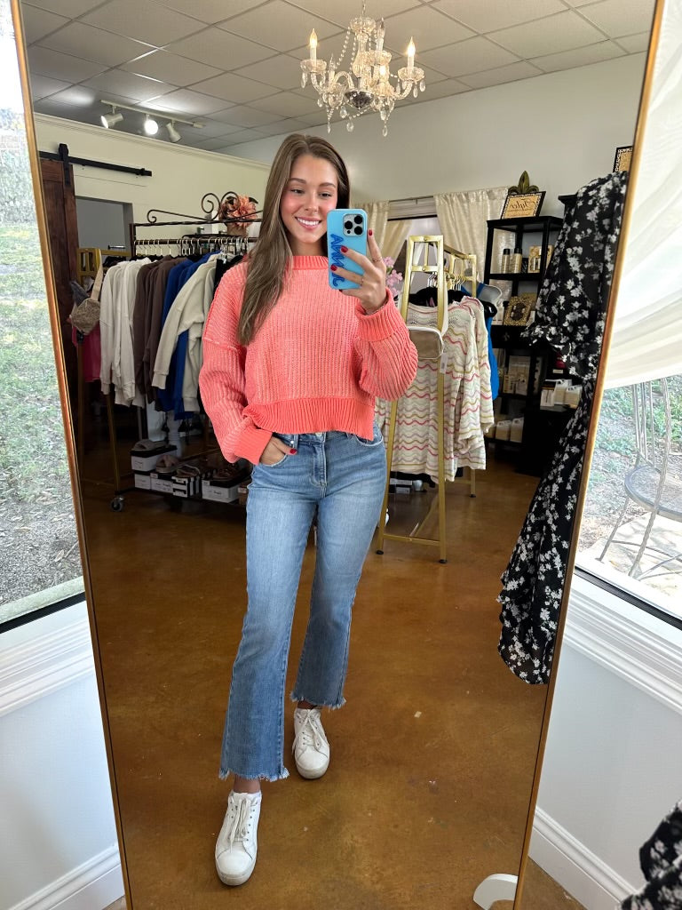 Lets Keep Orange Around Sweater