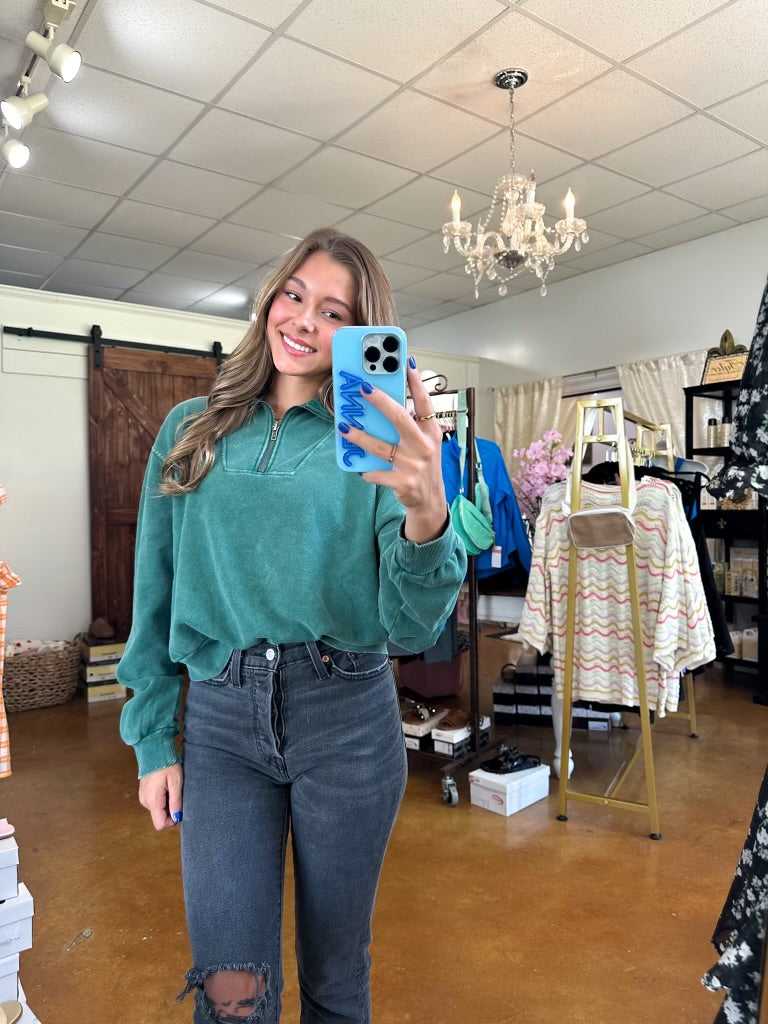 The Sophia Half Zip Pullover