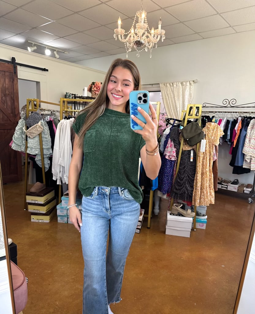 The Chenille Short Sleeve Sweater