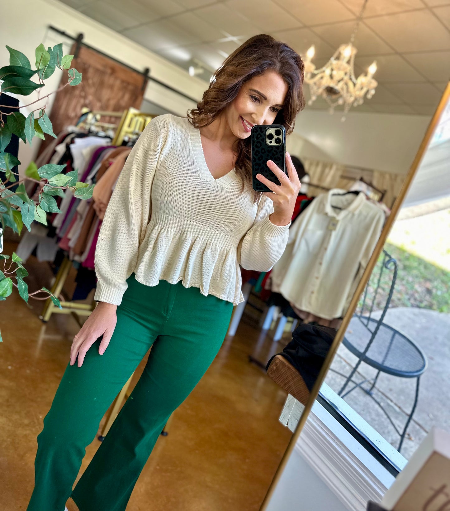 The Danielle Cream Sweater Top