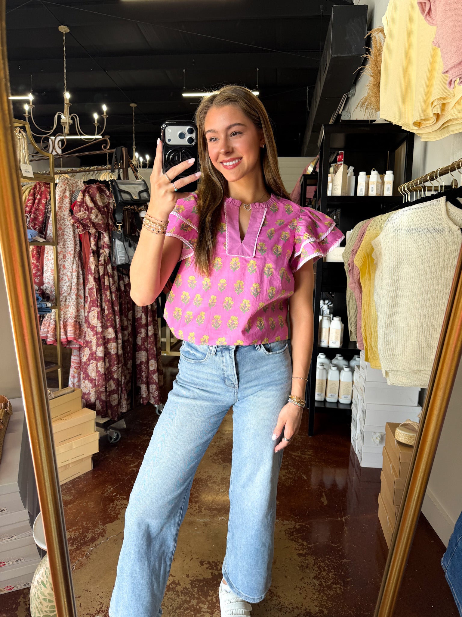 The Pink Floral Top