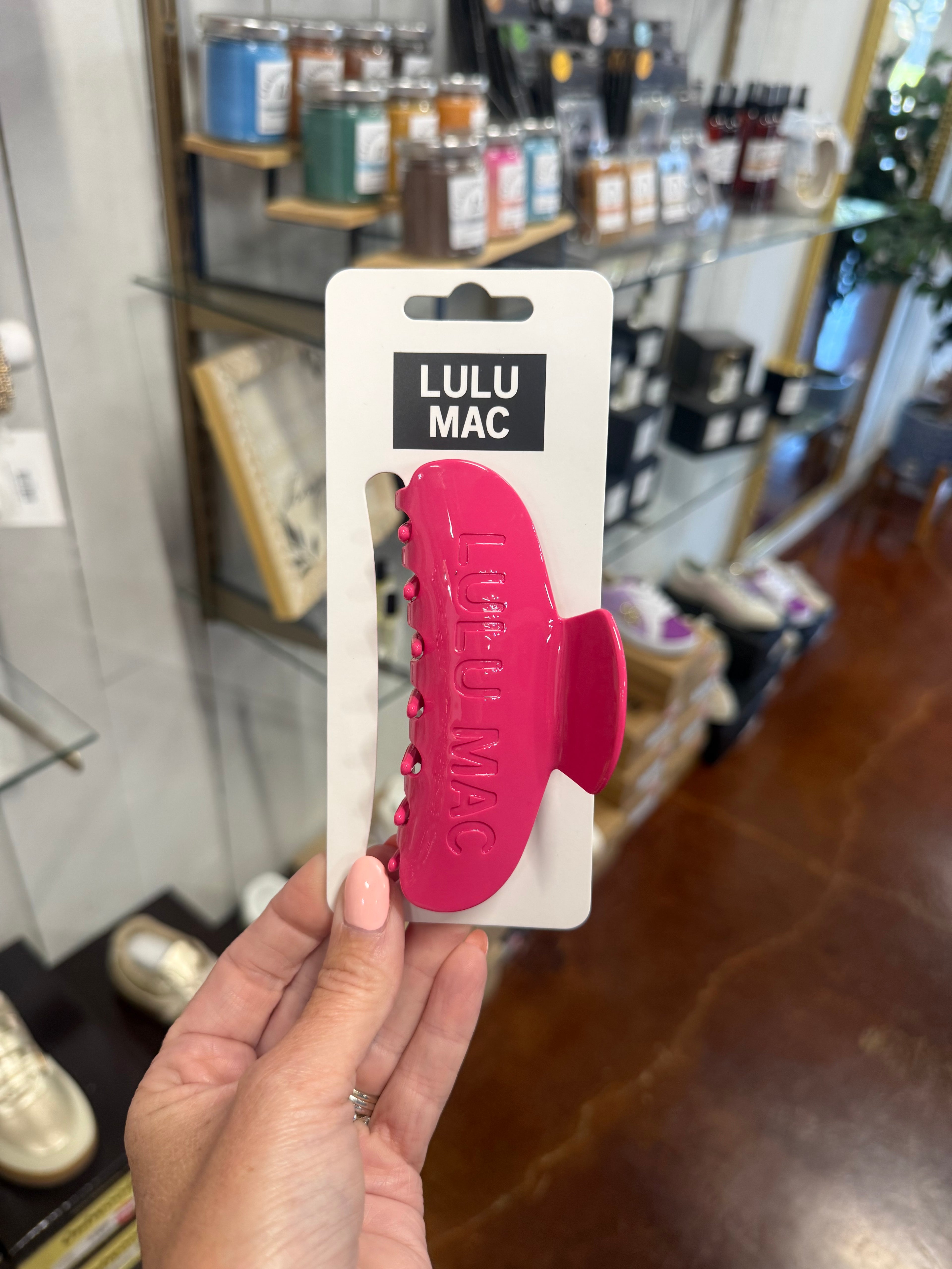 The Hot Pink Lulu Mac Hair Clip