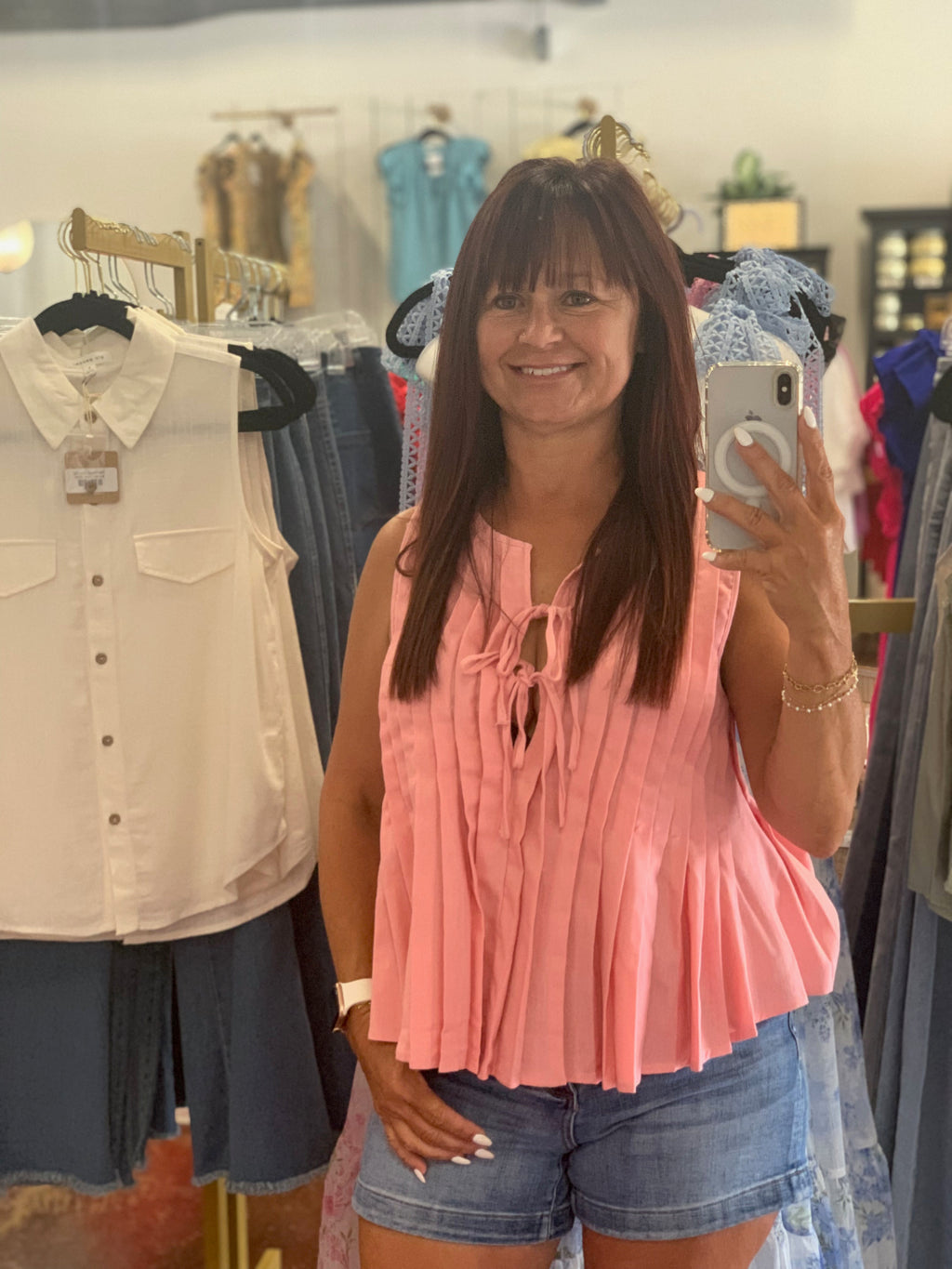 The Pleated Savannah Top