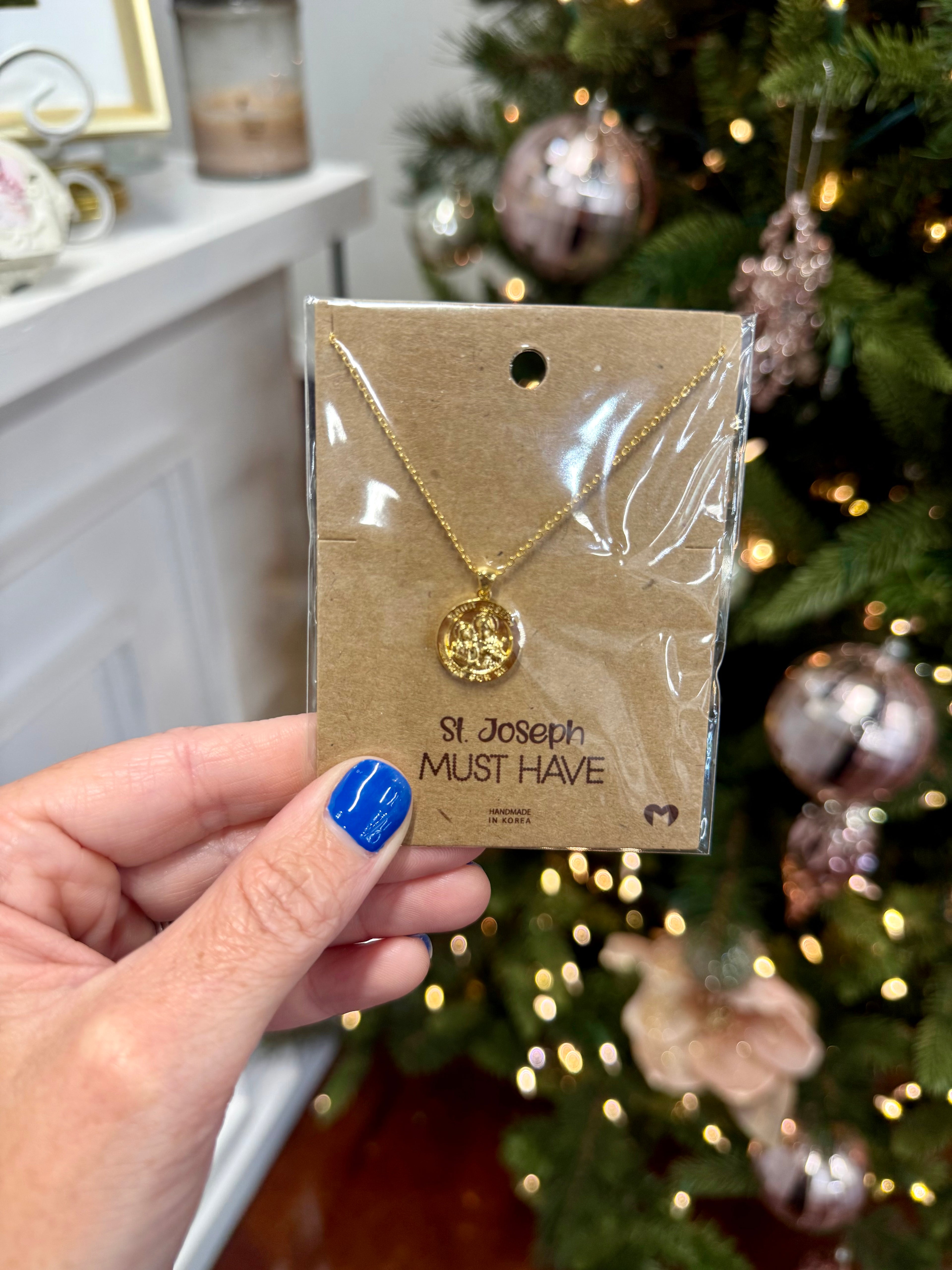 St Joseph Pendant Necklace